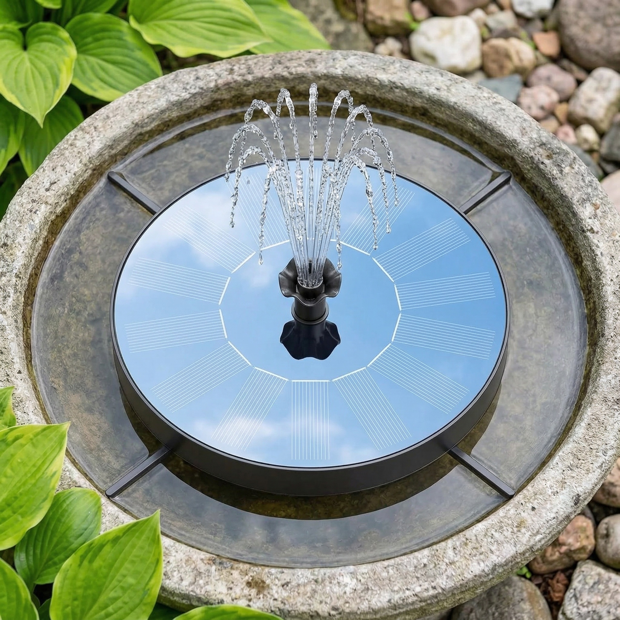 Upgraded Solar Fountain Pump for Bird Bath