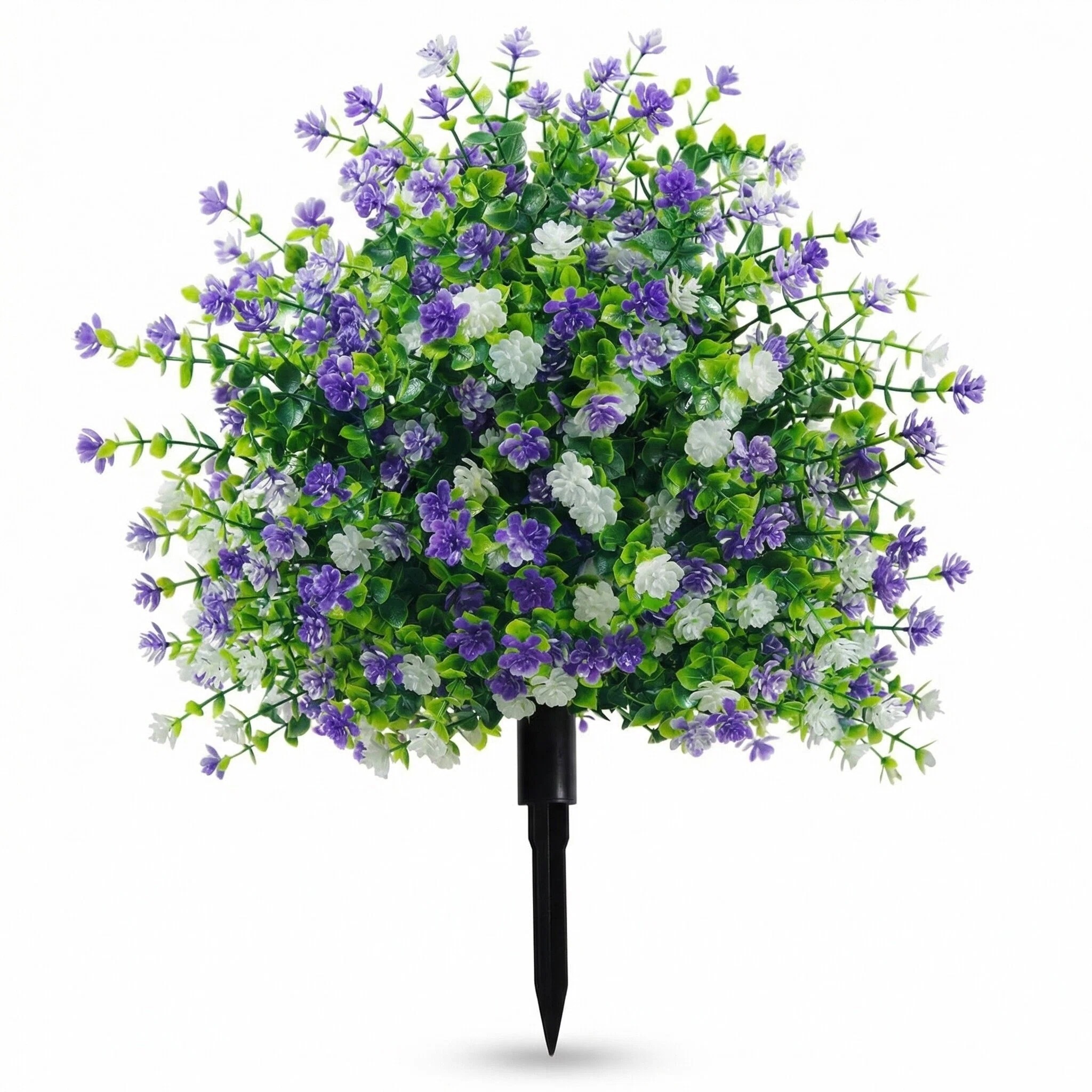 UV-Resistant Artificial Camellia Topiary Tree with Ground Stake for Indoor & Outdoor Decor