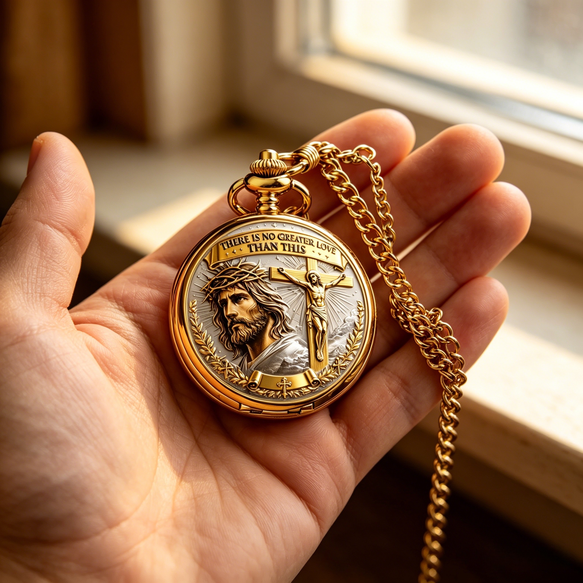 Vintage Christian Pocket Watch