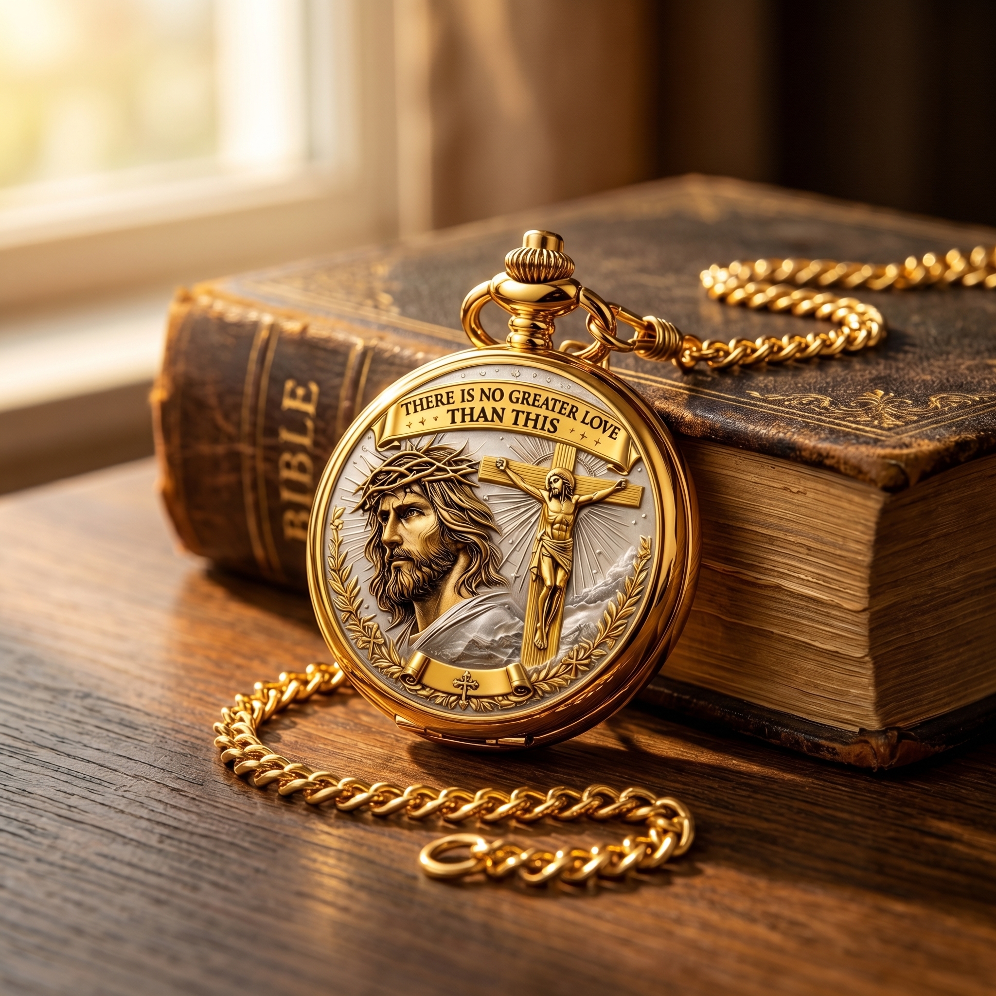 Vintage Christian Pocket Watch