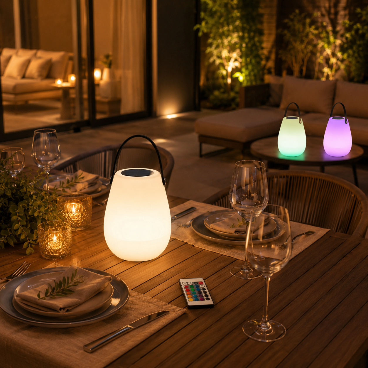 Solar Rechargeable Portable Table Lamp
