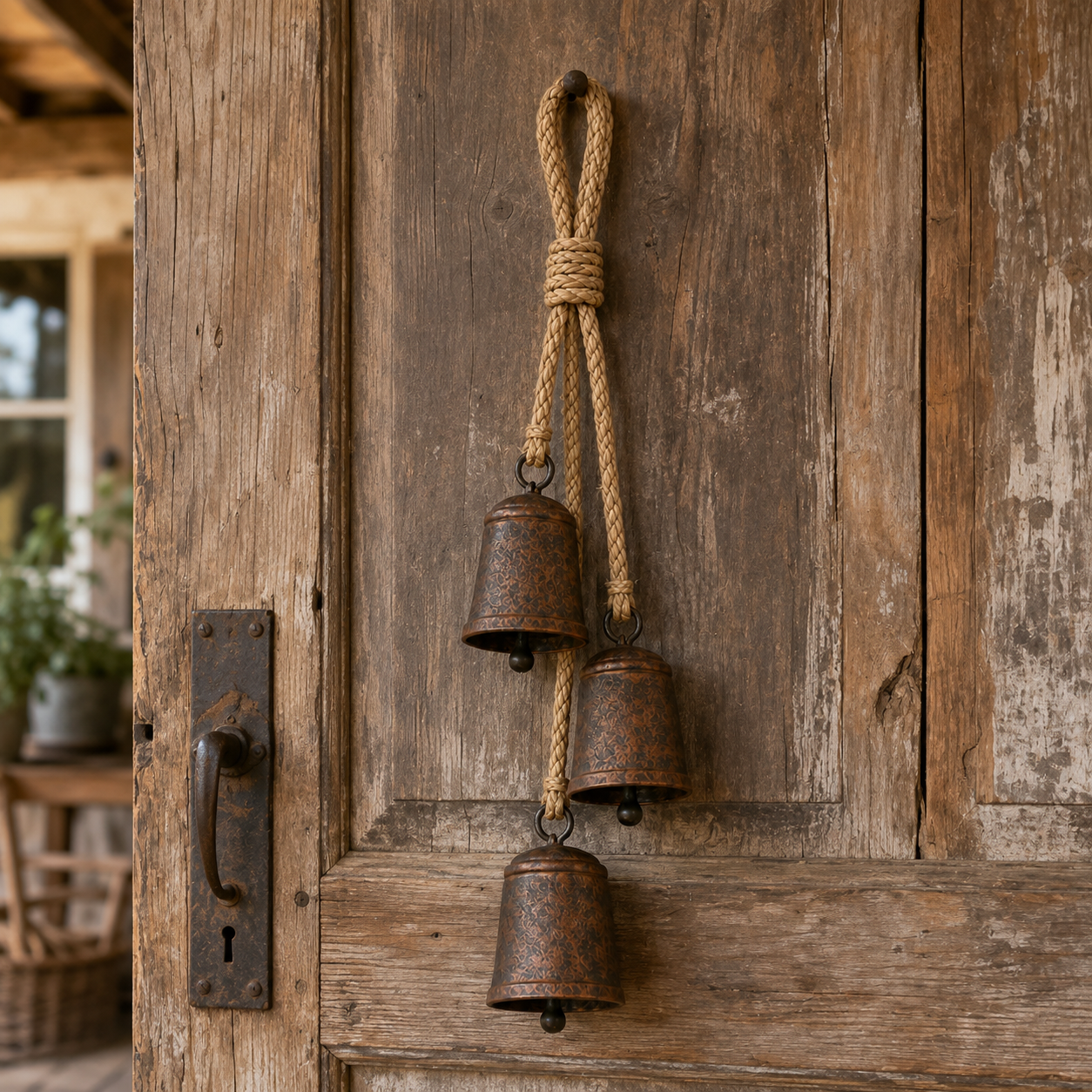 Handmade Vintage Rusted Cow Bell Hanging Decor