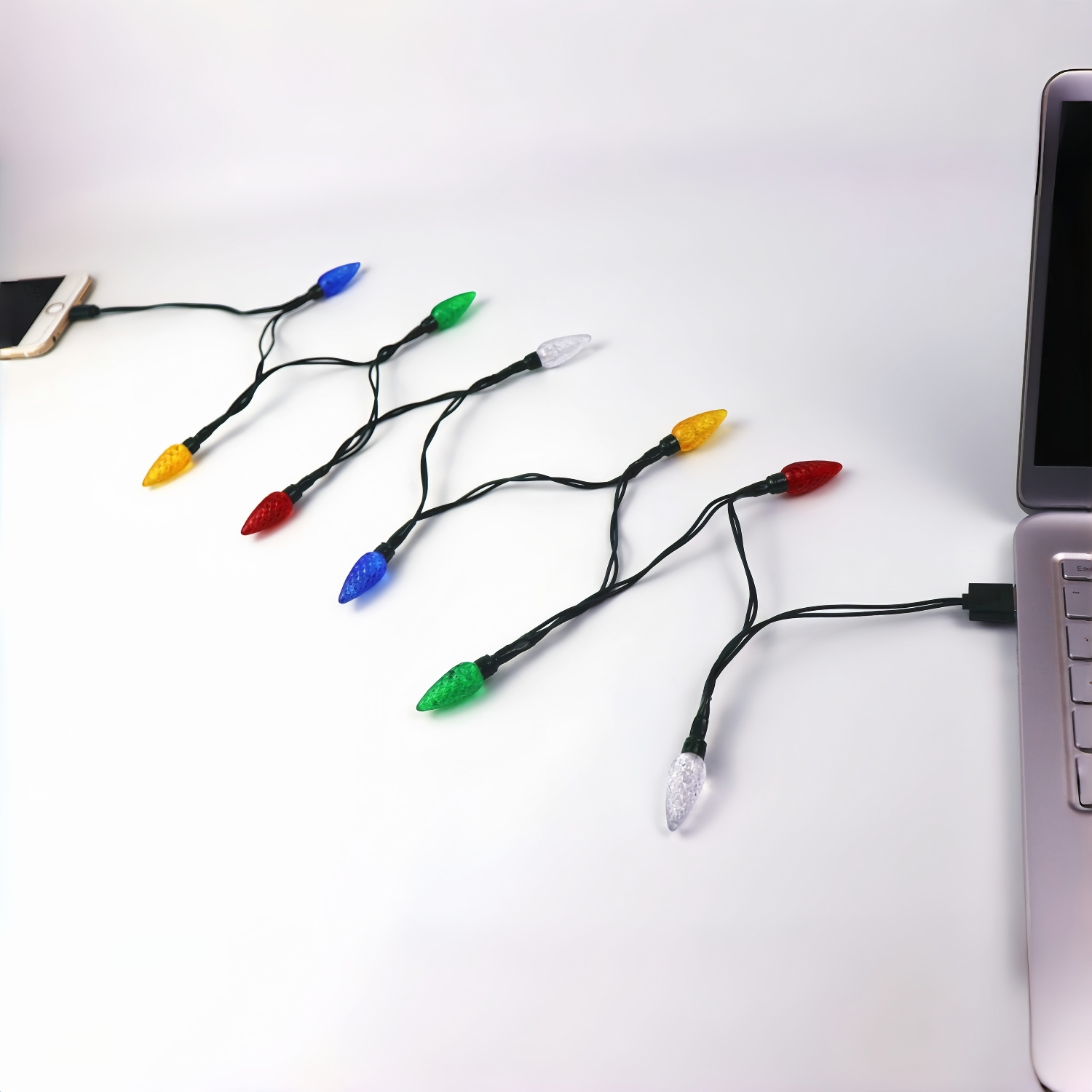 LED Christmas Light Phone Charger Cord