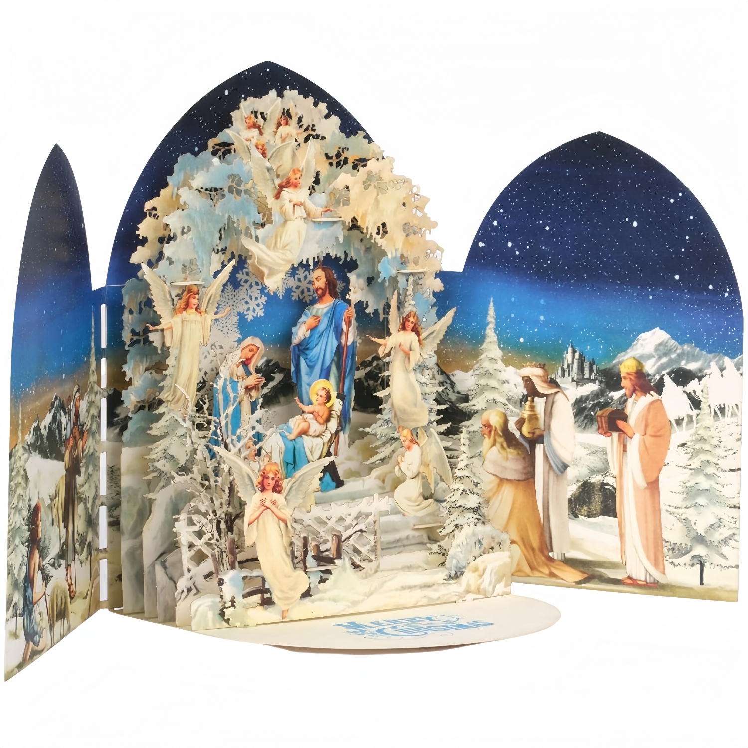3D Pop-Up Nativity Christmas Card