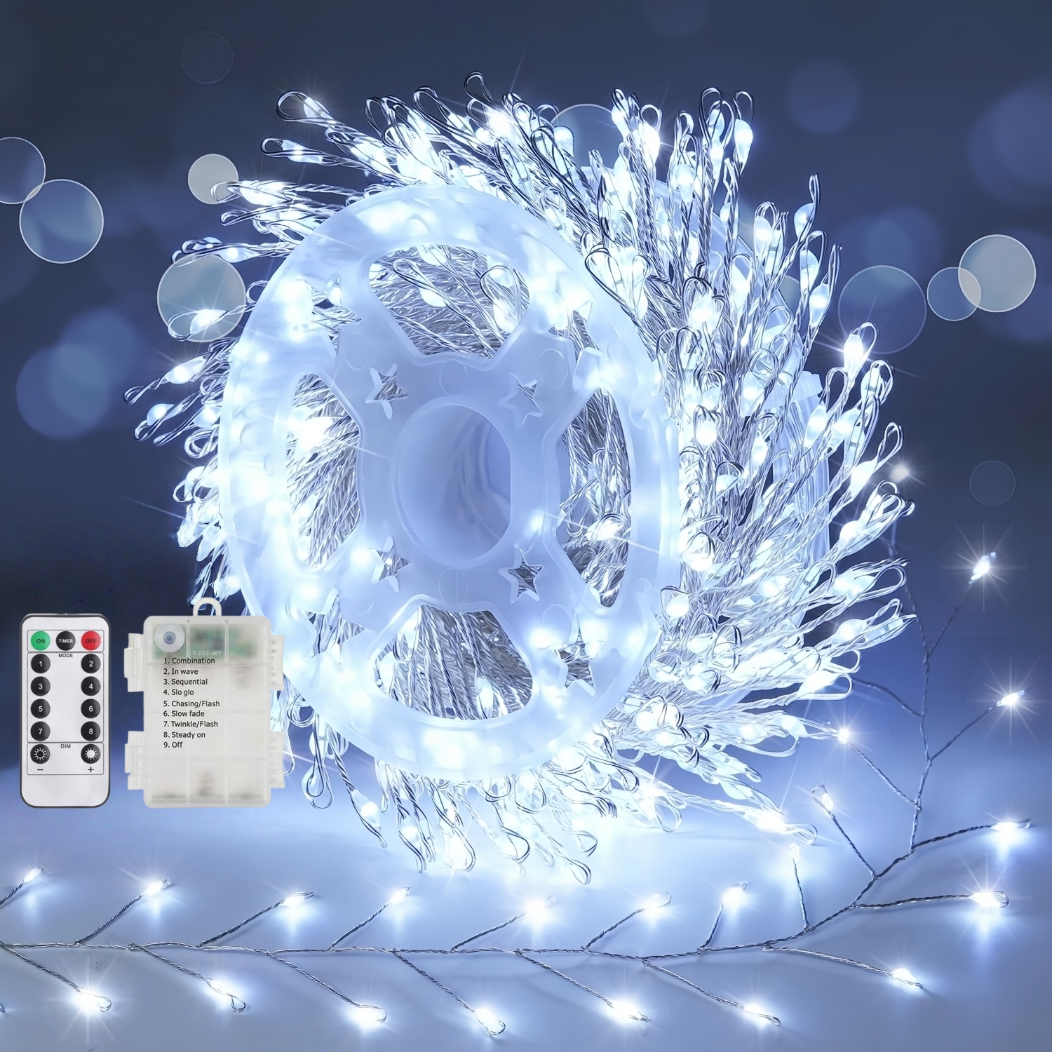 LED Christmas Twinkle Copper Wire Light String