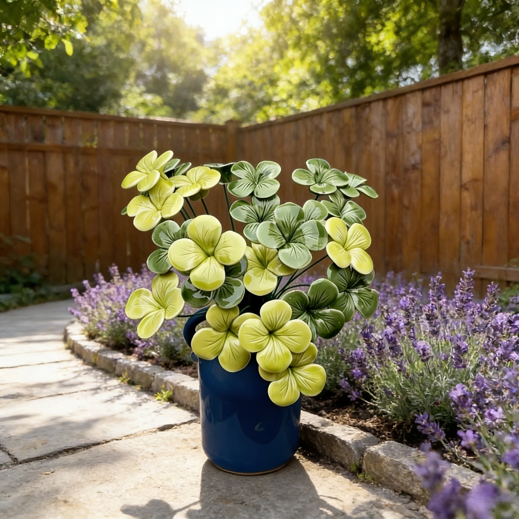 Set 偶发Handcrafted Ceramic Flower Sets
