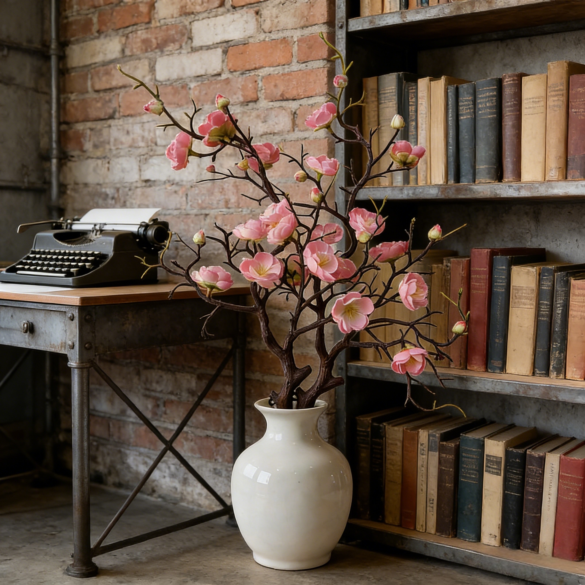 Large Artificial Plum Blossom Branches