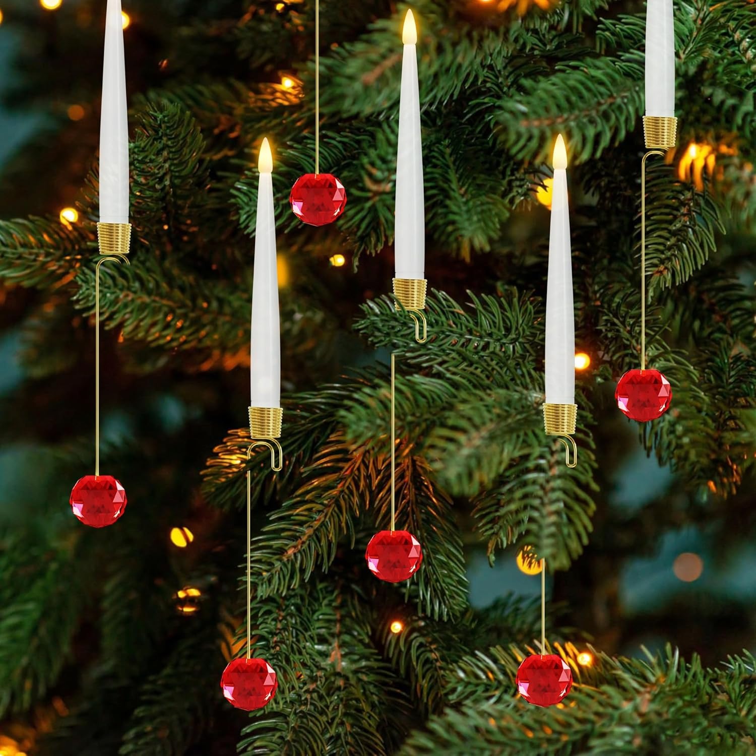 6-Pack Christmas Tree Candles