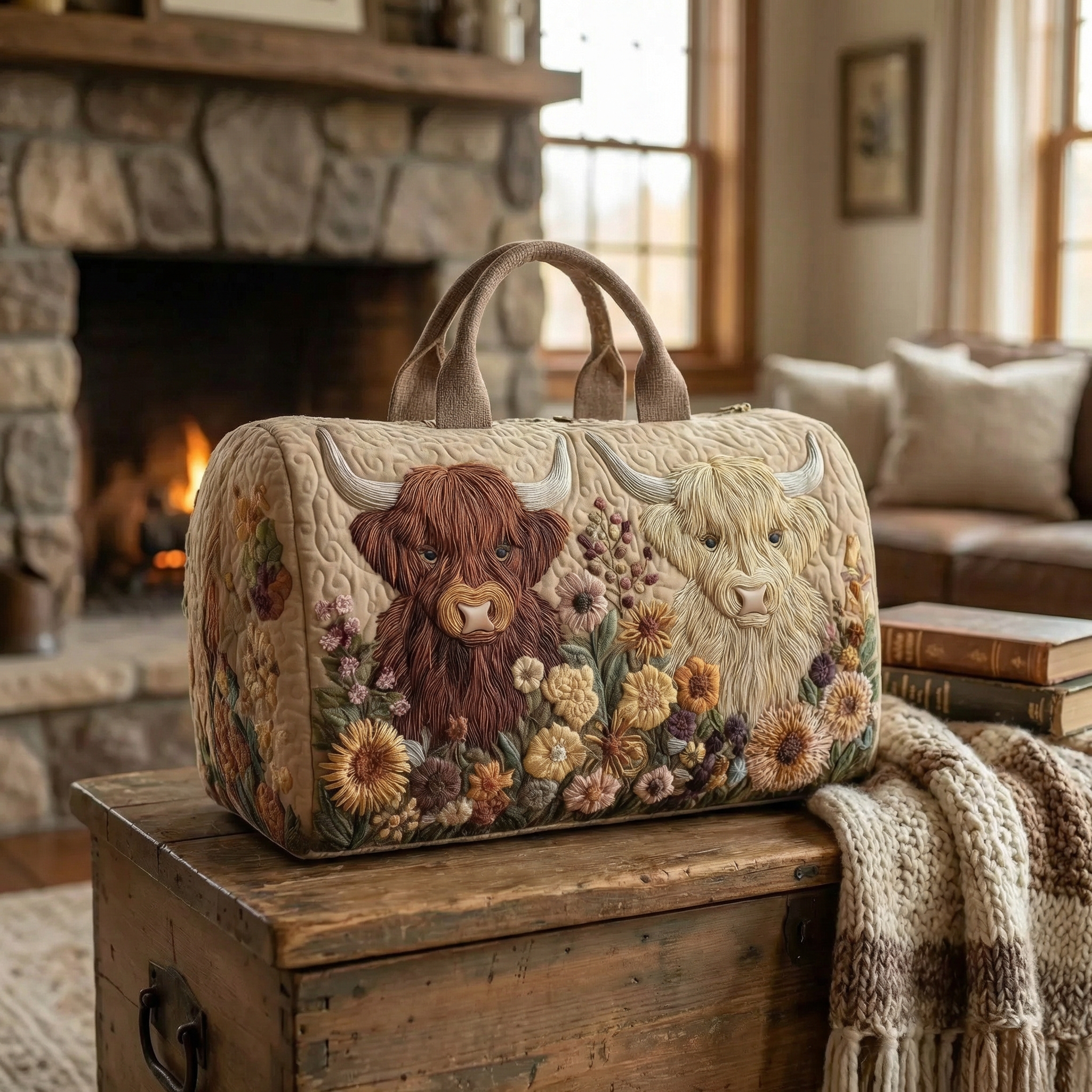 Unisex Quilted Weekender Bag
