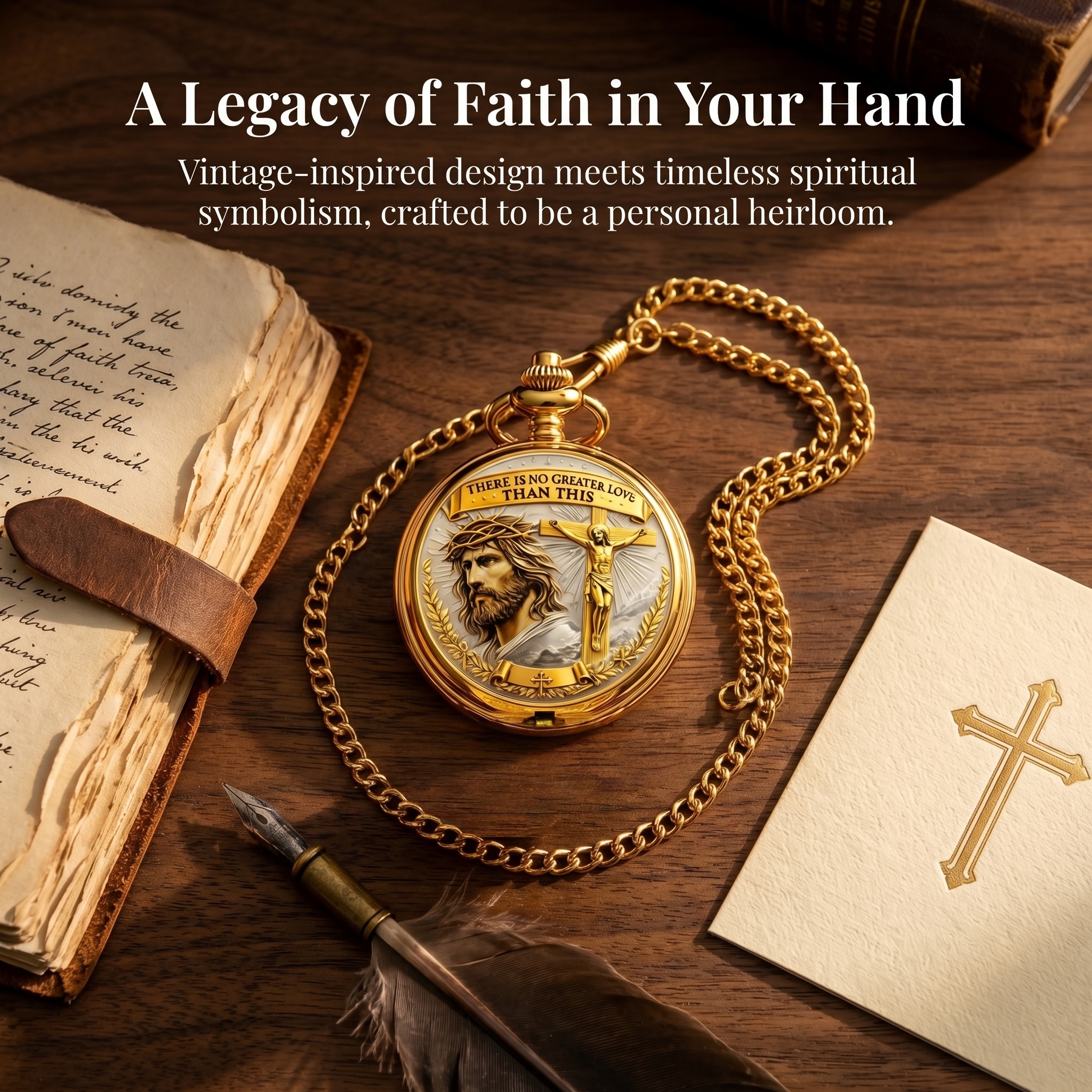 Vintage Christian Pocket Watch