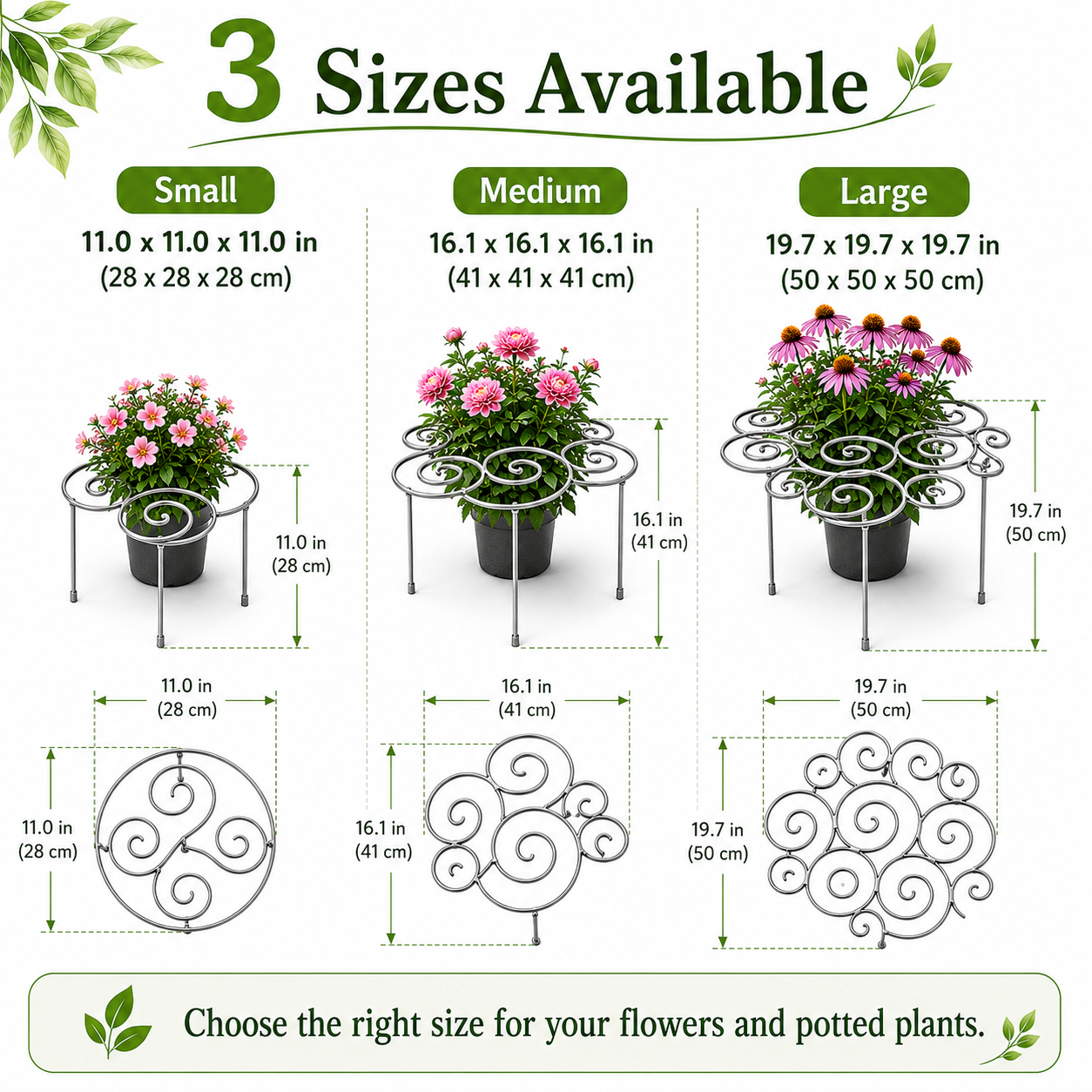 Metal Plant Support Poles