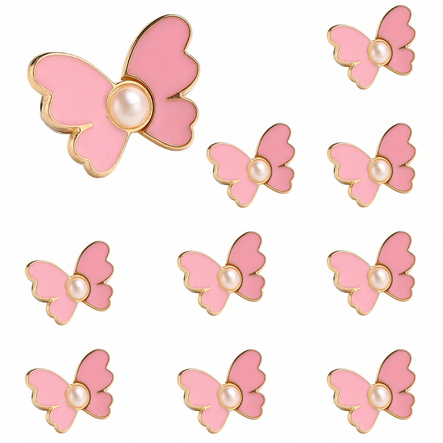 10-Pack Butterfly Waist Cinching Buttons
