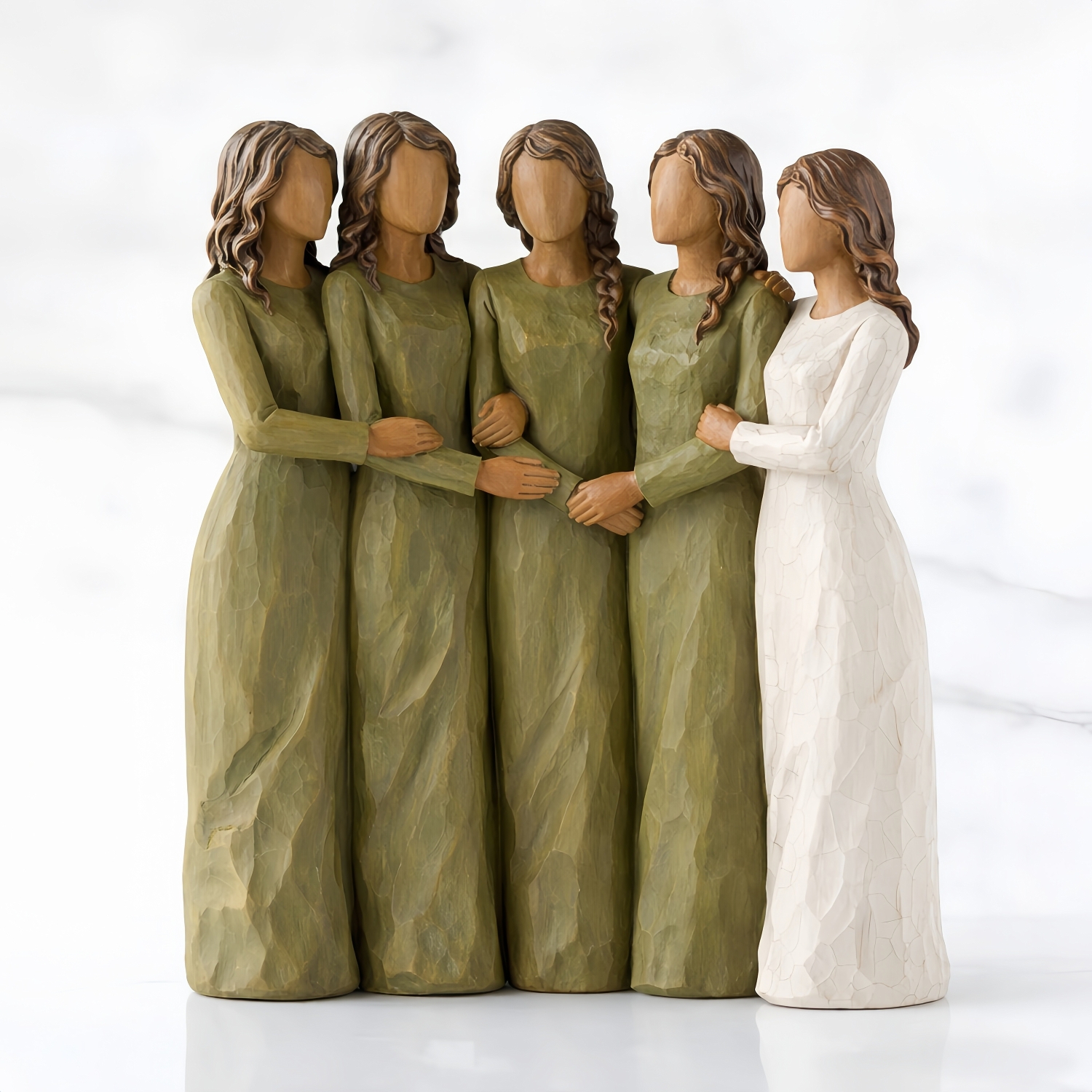 Walk With Me – Hand-Painted Sisters Figurine Collection