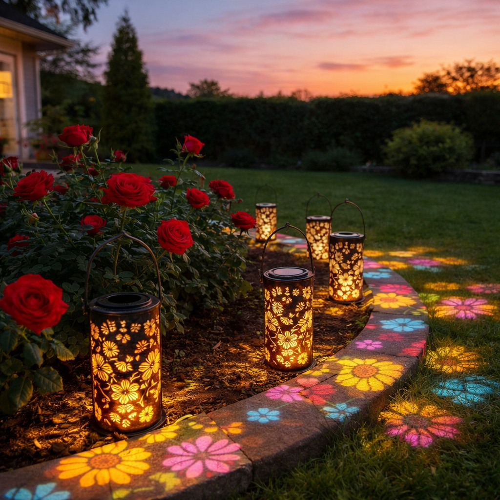Sunflower Solar Garden Lantern