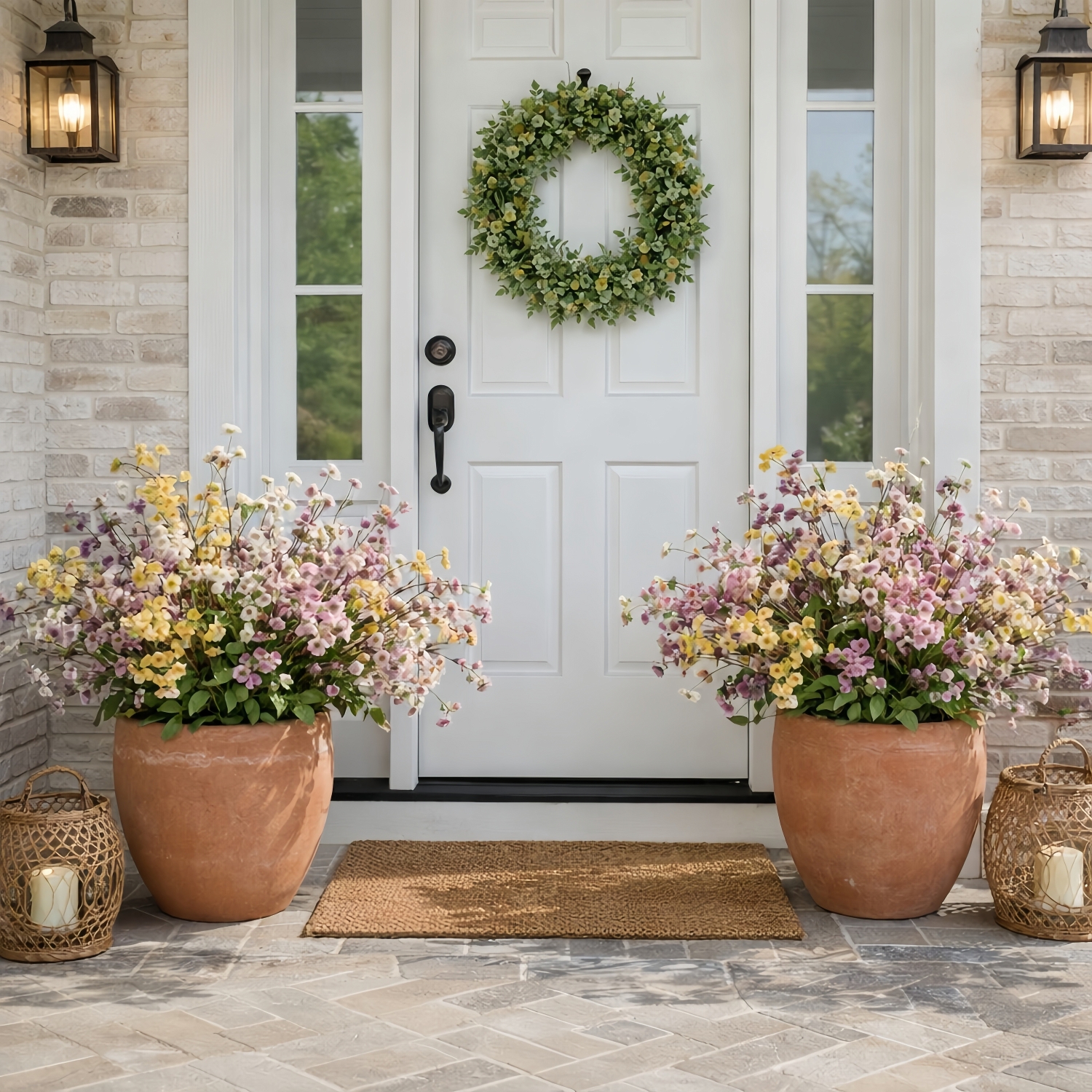 Realistic Spring Wildflower Stems for Indoor & Outdoor Decor