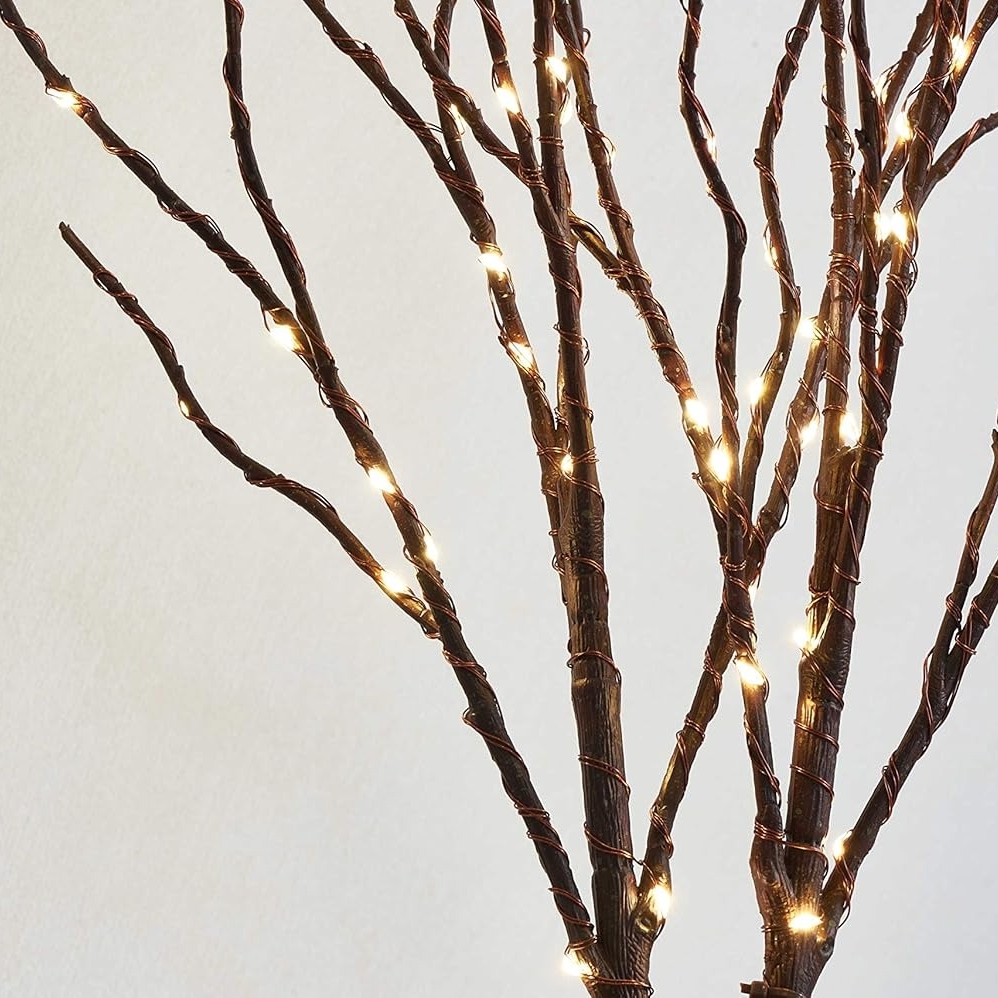 28'' Lighted Willow Branches with Timer 100 LED Fairy Lights