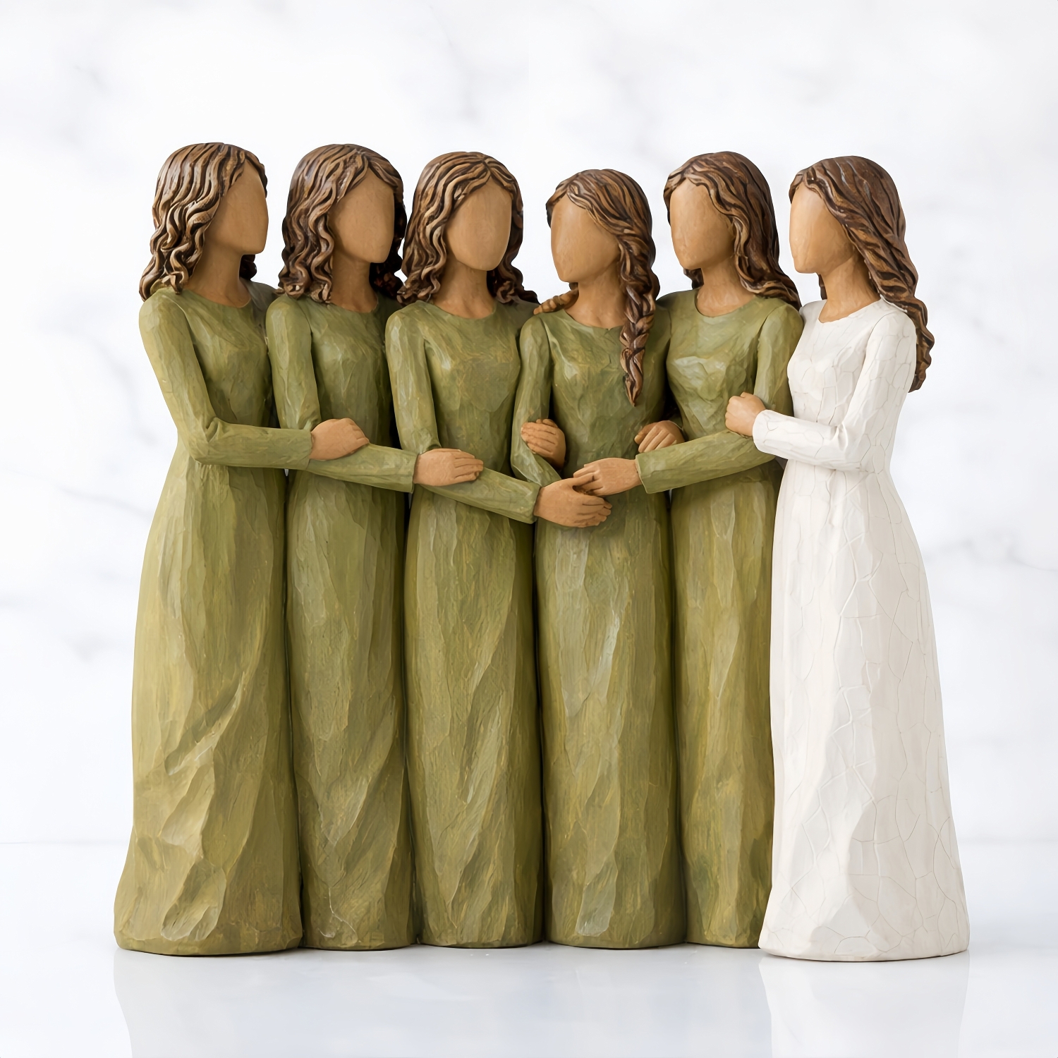 Walk With Me – Hand-Painted Sisters Figurine Collection