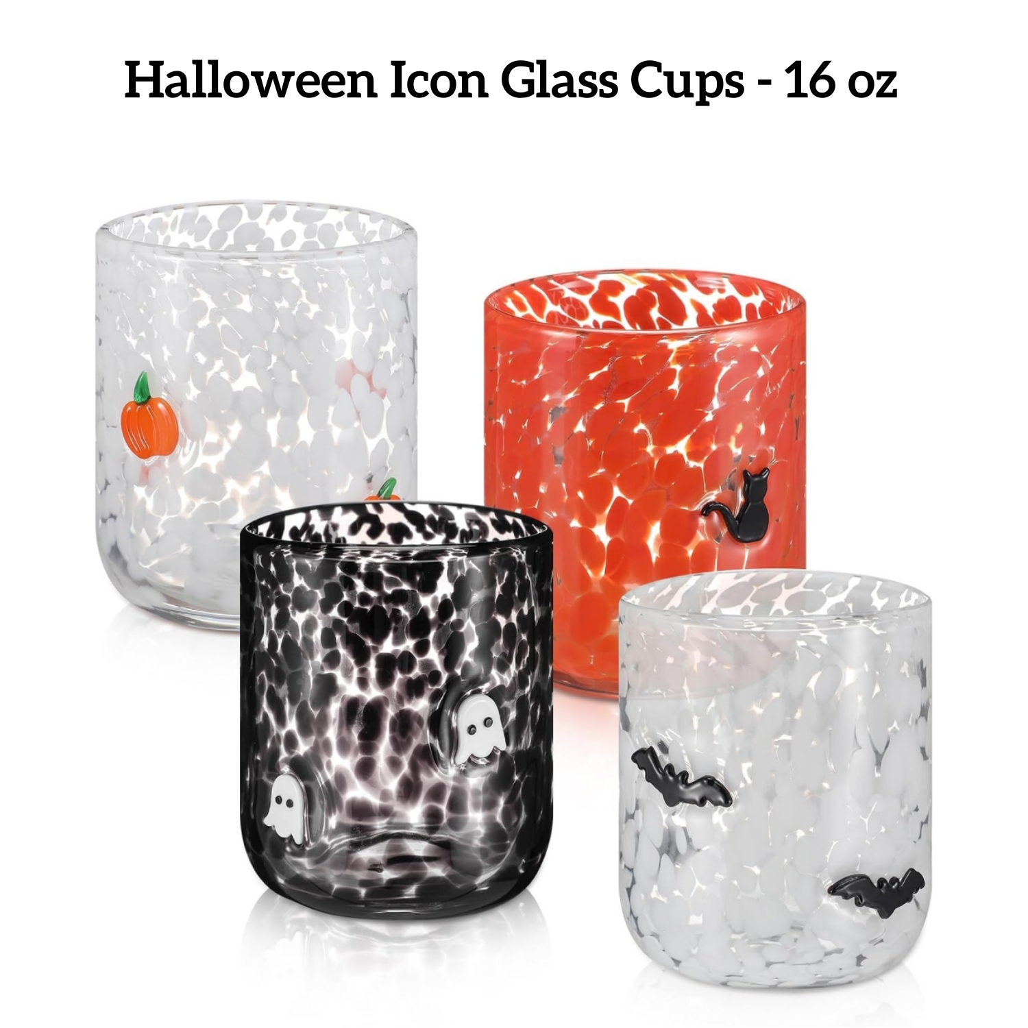 Halloween Icon Glass Cups