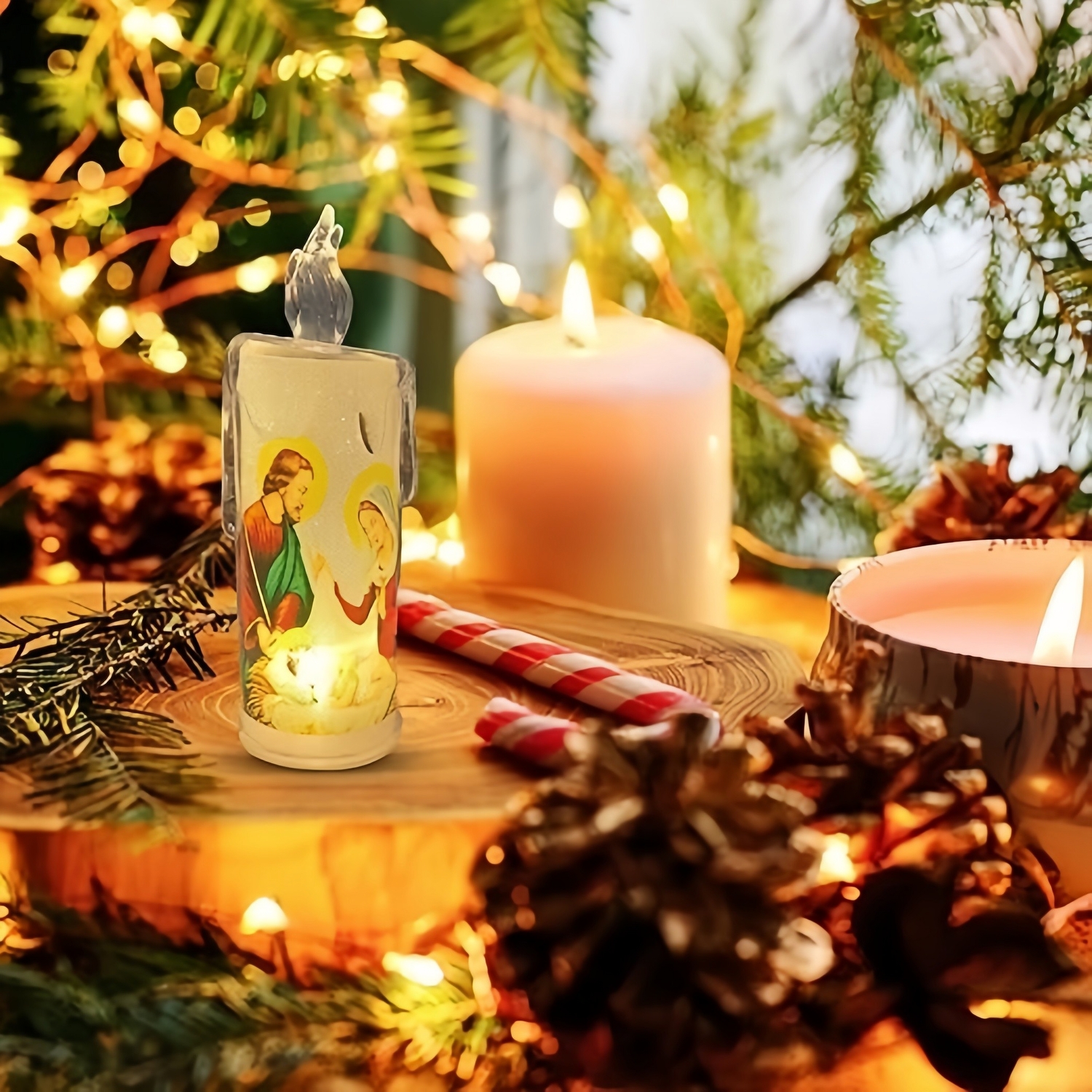 Led Prayer Flameless Candles