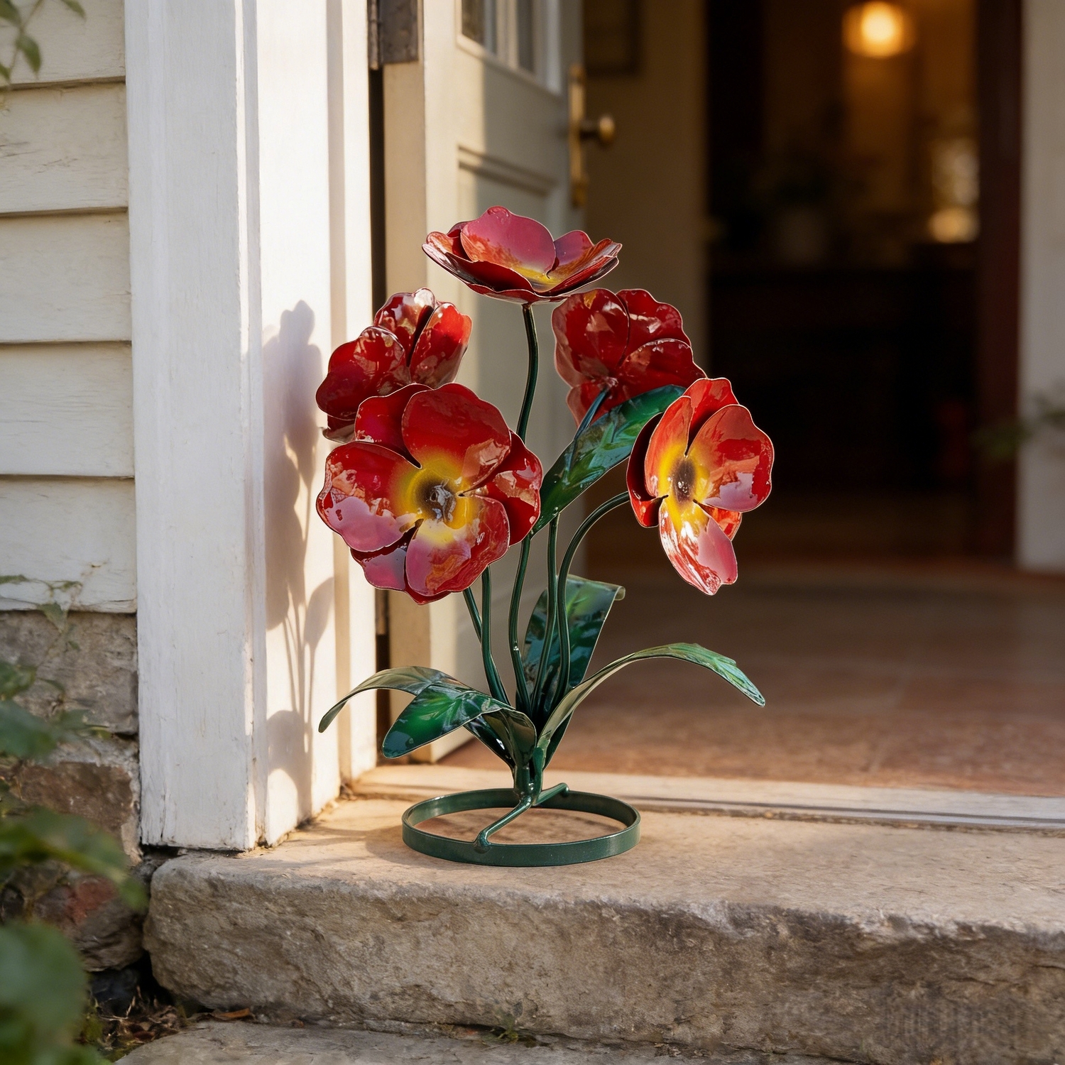 Handcrafted Rustic Metal Flower Bouquet