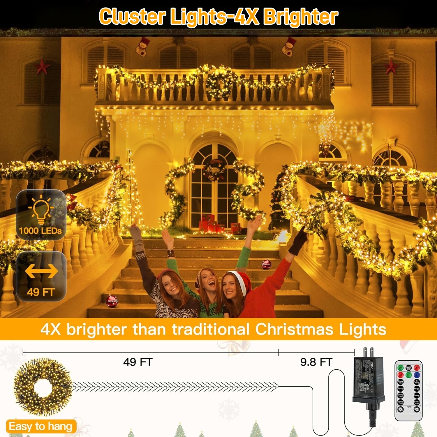 Christmas Cluster Lights