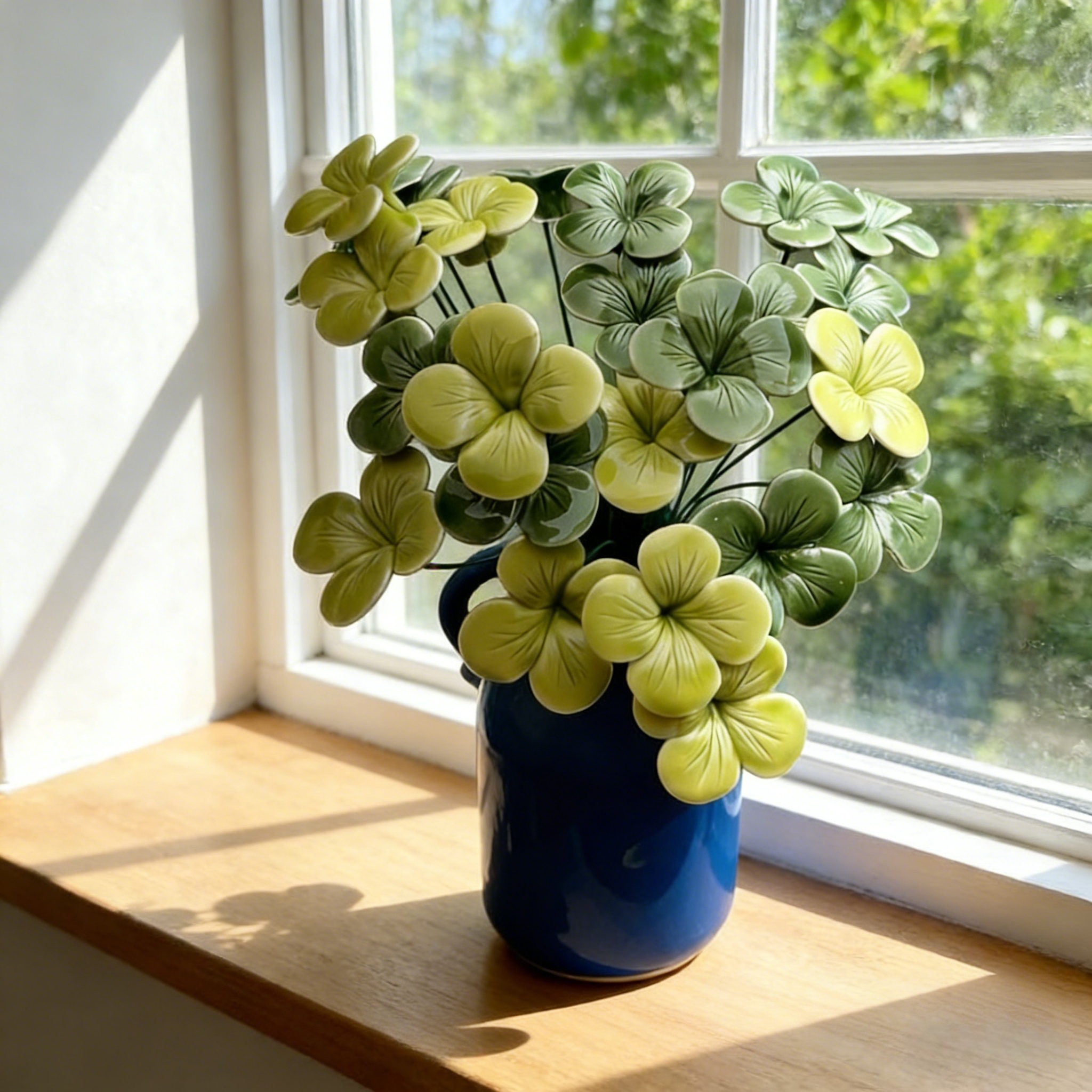 Set 偶发Handcrafted Ceramic Flower Sets