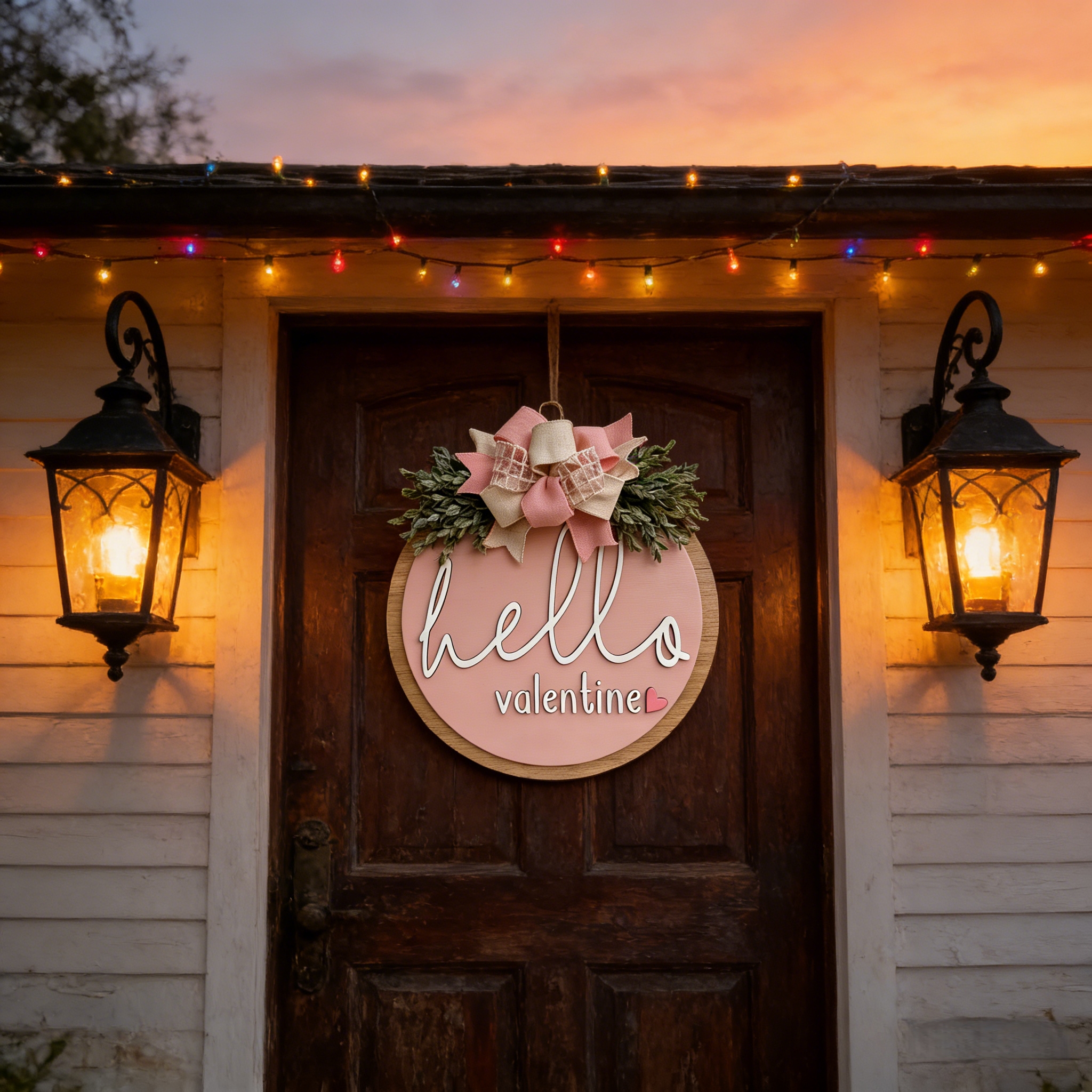 Valentine’s Day Welcome Door Hanger