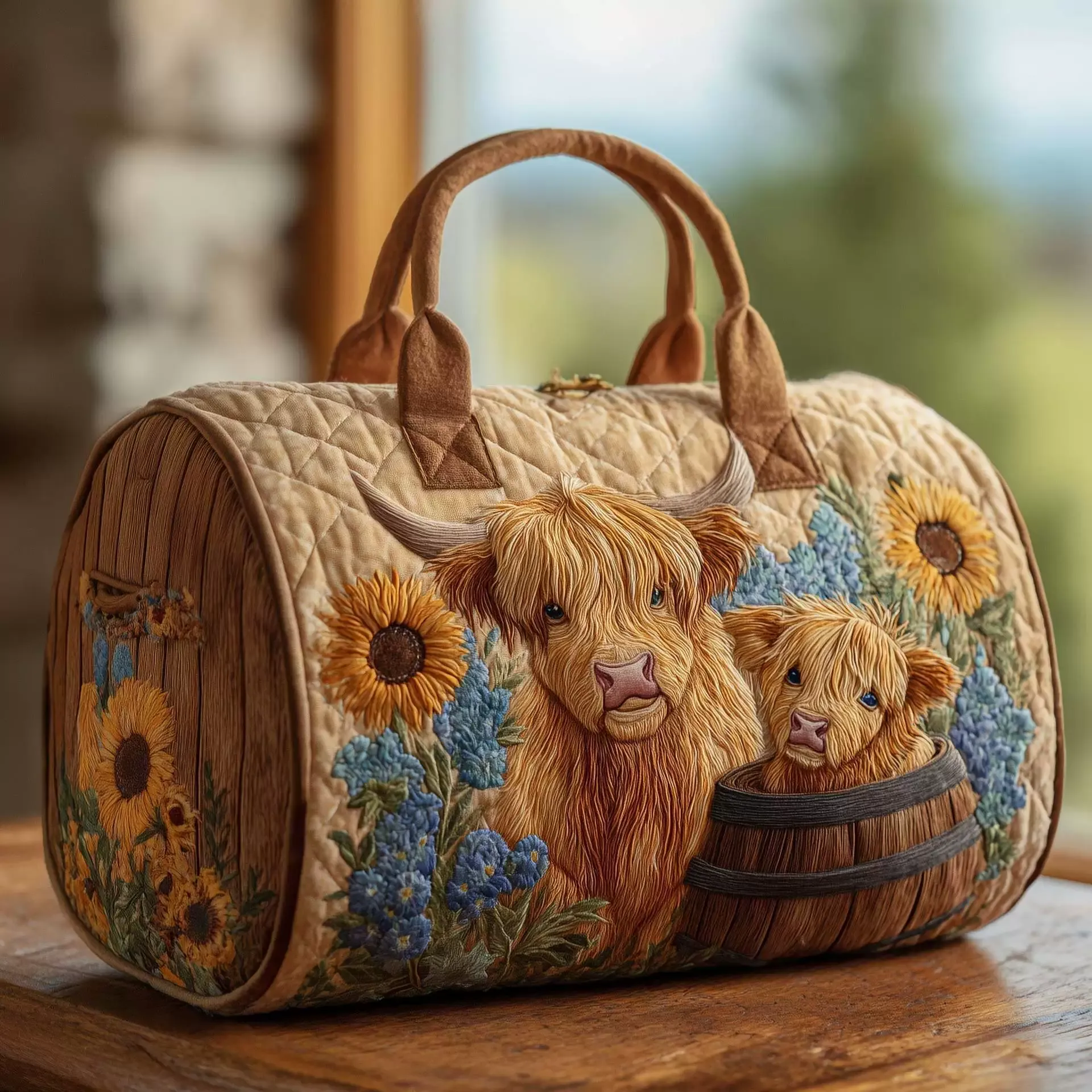 Unisex Quilted Weekender Bag