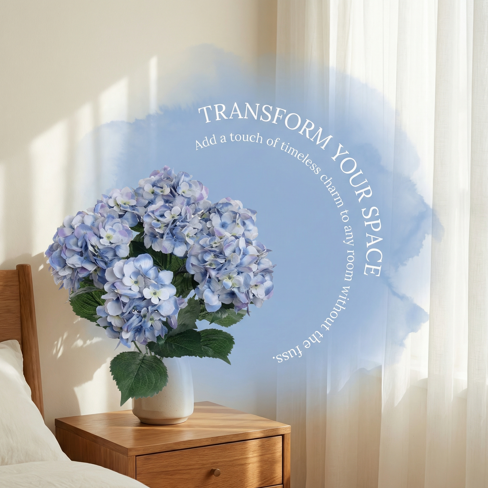 Real Touch Artificial Hydrangea Flowers