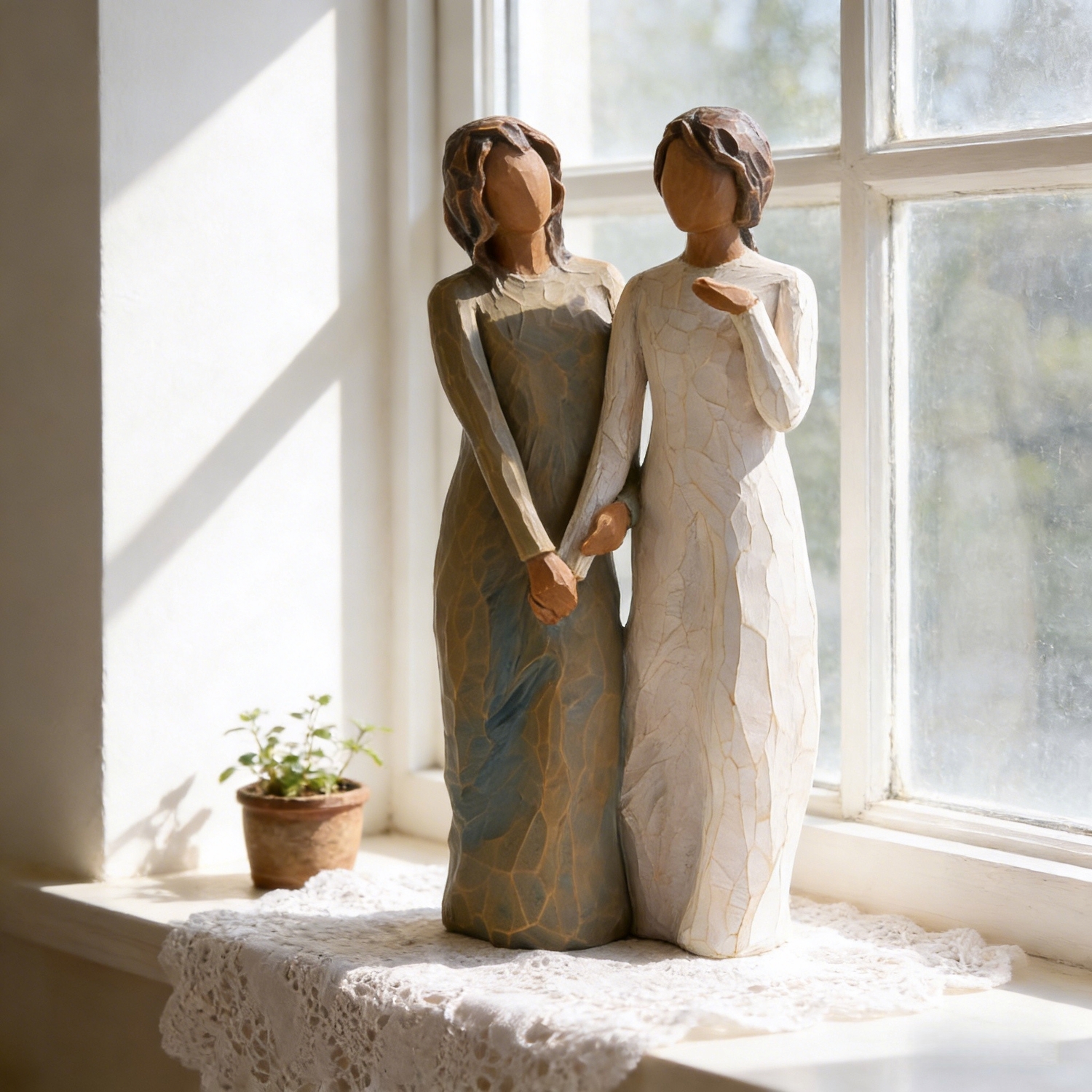 Walk With Me – Hand-Painted Sisters Figurine Collection