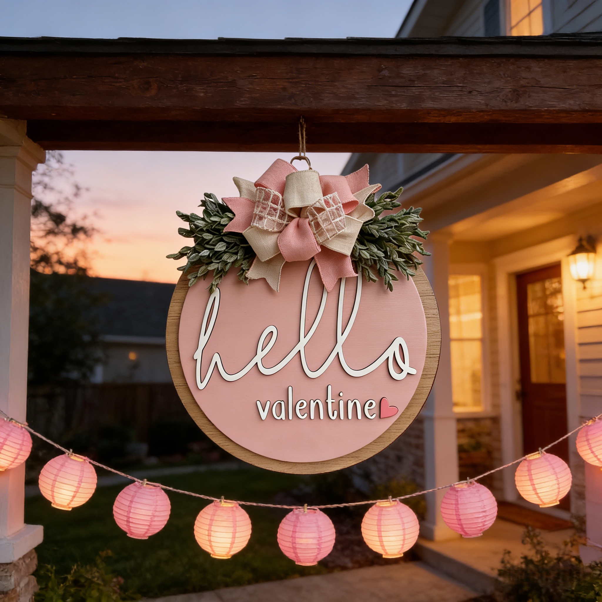 Valentine’s Day Welcome Door Hanger