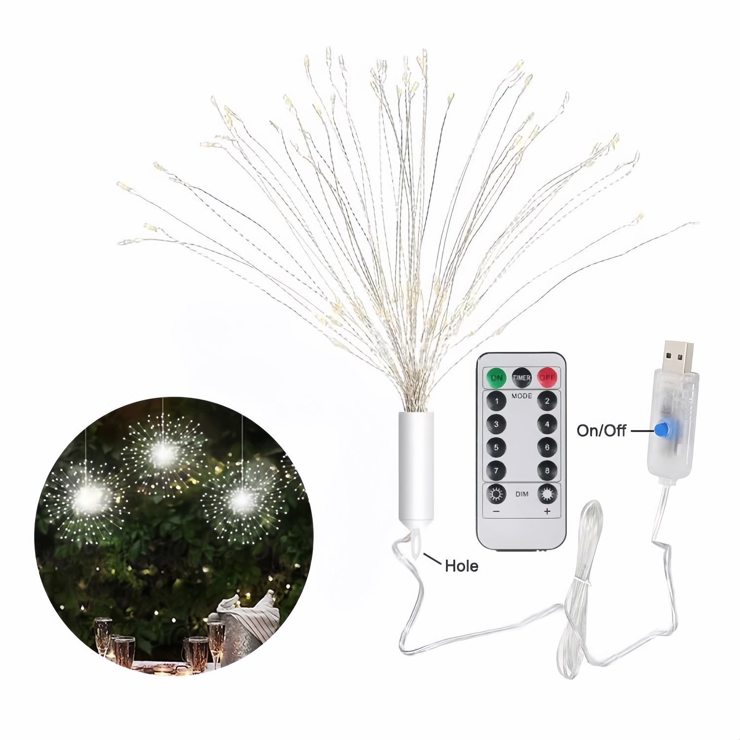 Hanging Waterproof Fairy Lights