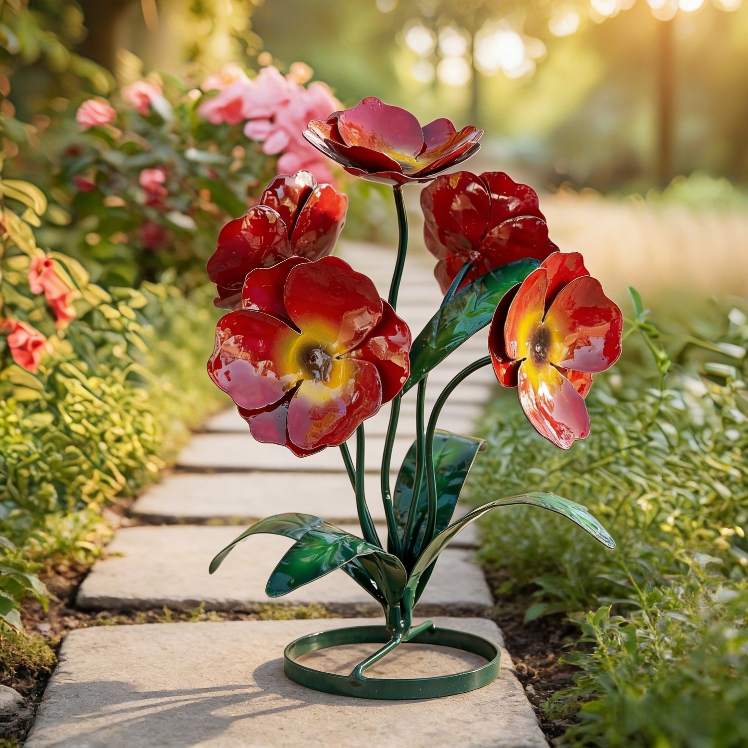 Handcrafted Rustic Metal Flower Bouquet