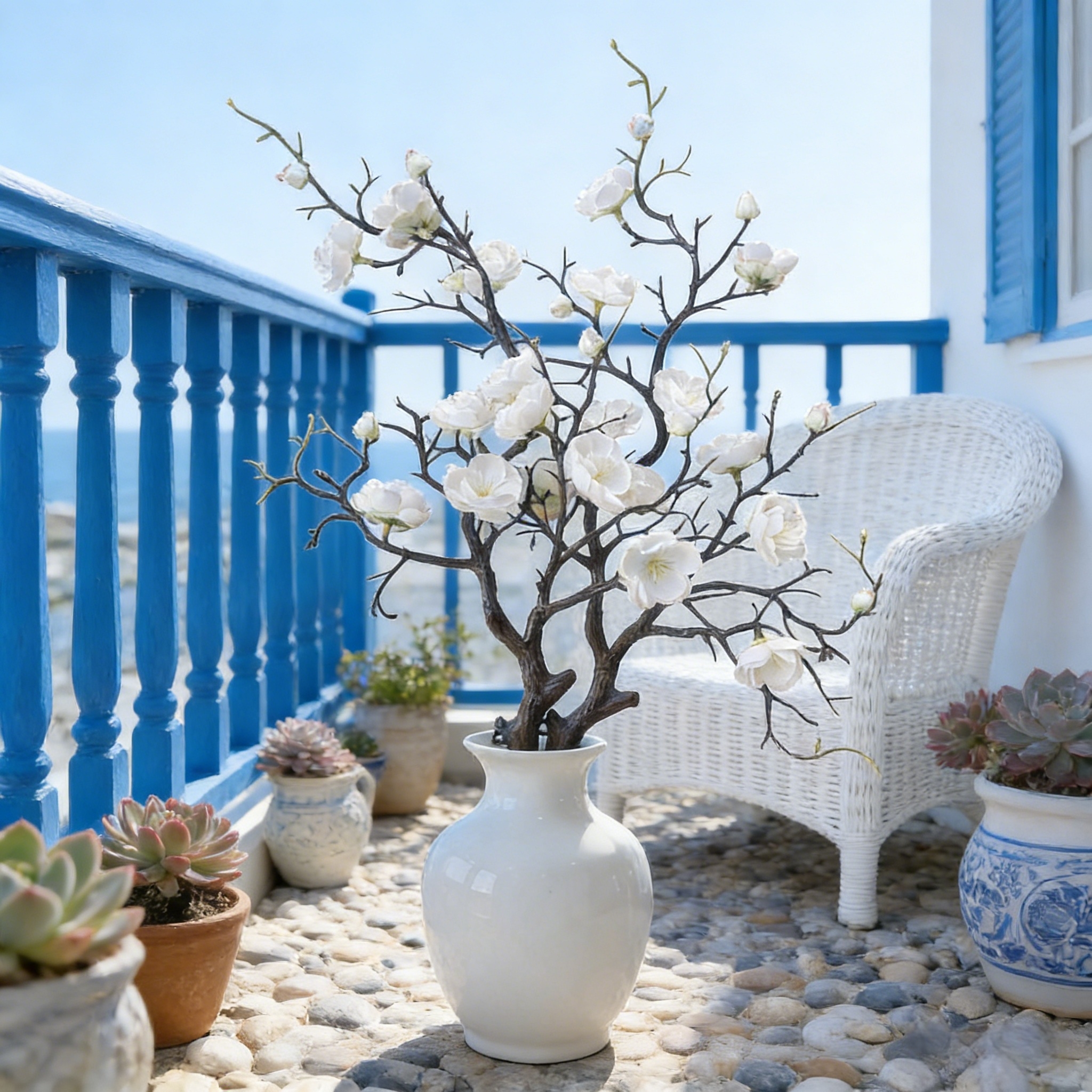 Large Artificial Plum Blossom Branches
