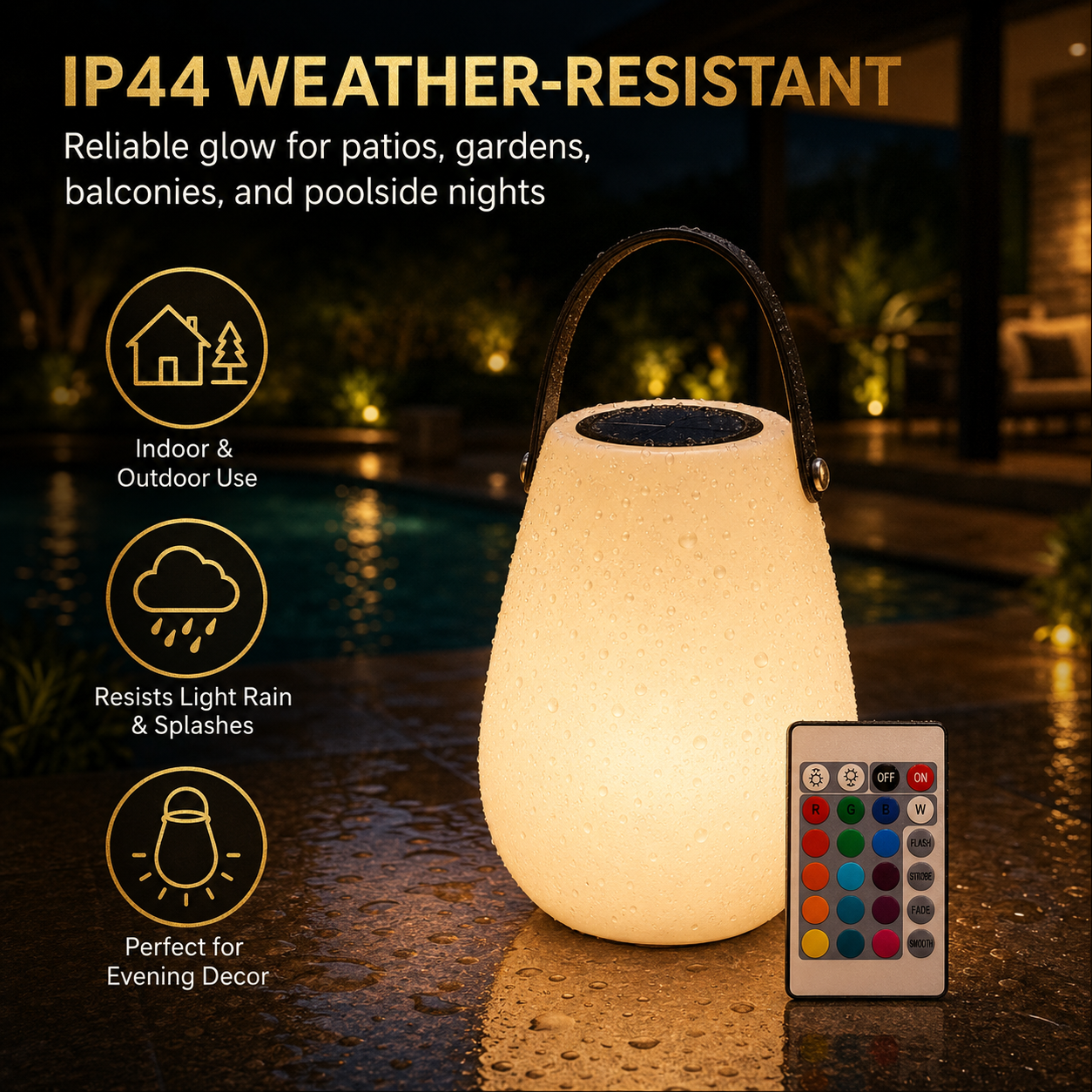 Solar Rechargeable Portable Table Lamp
