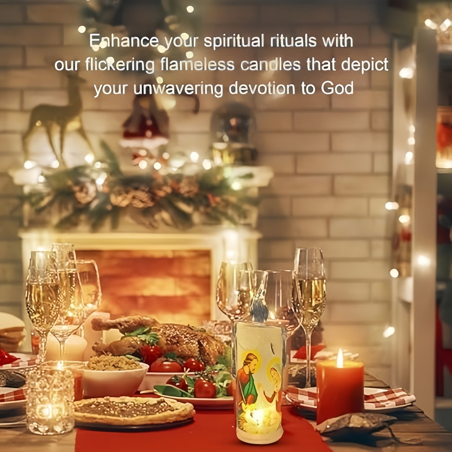 Led Prayer Flameless Candles