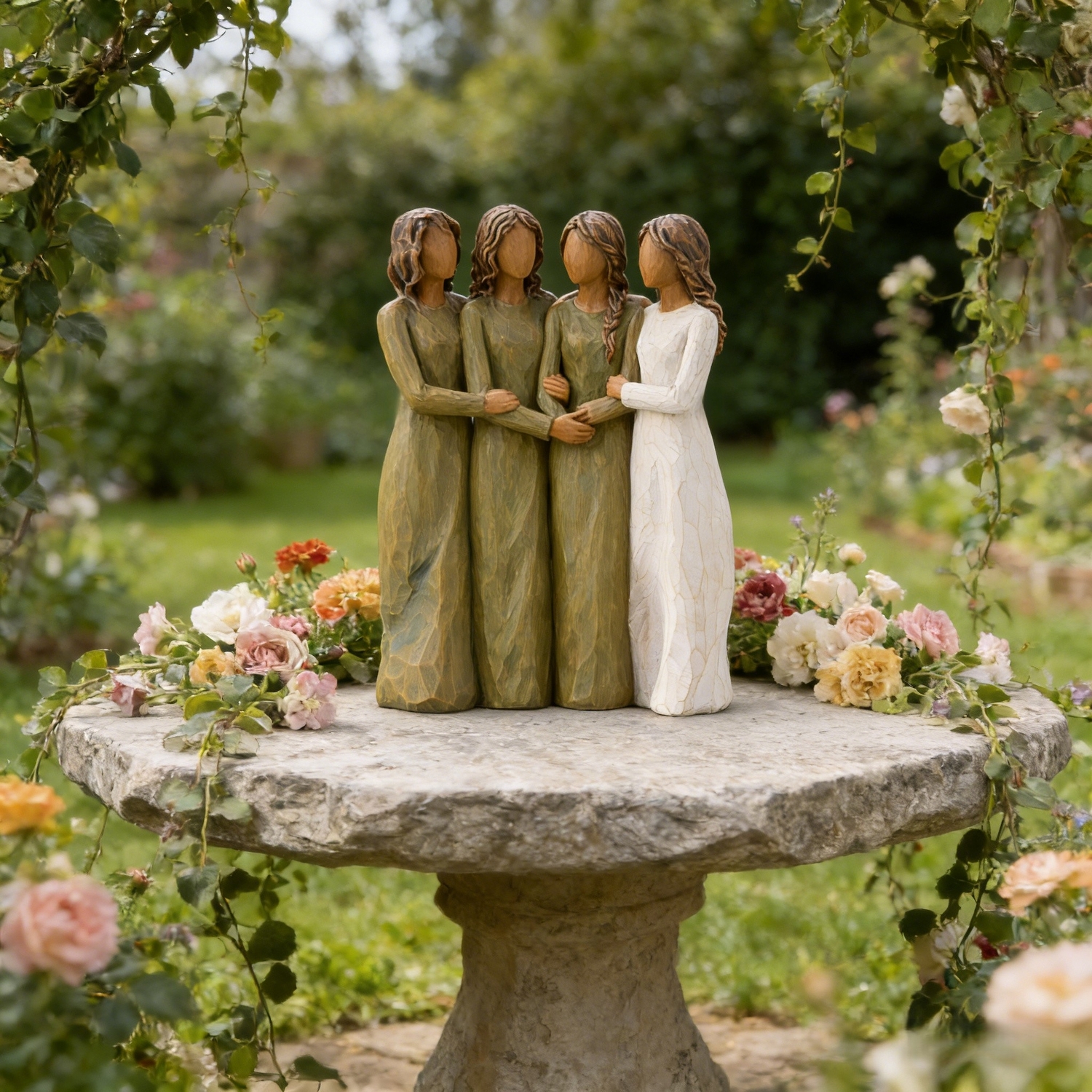 Walk With Me – Hand-Painted Sisters Figurine Collection