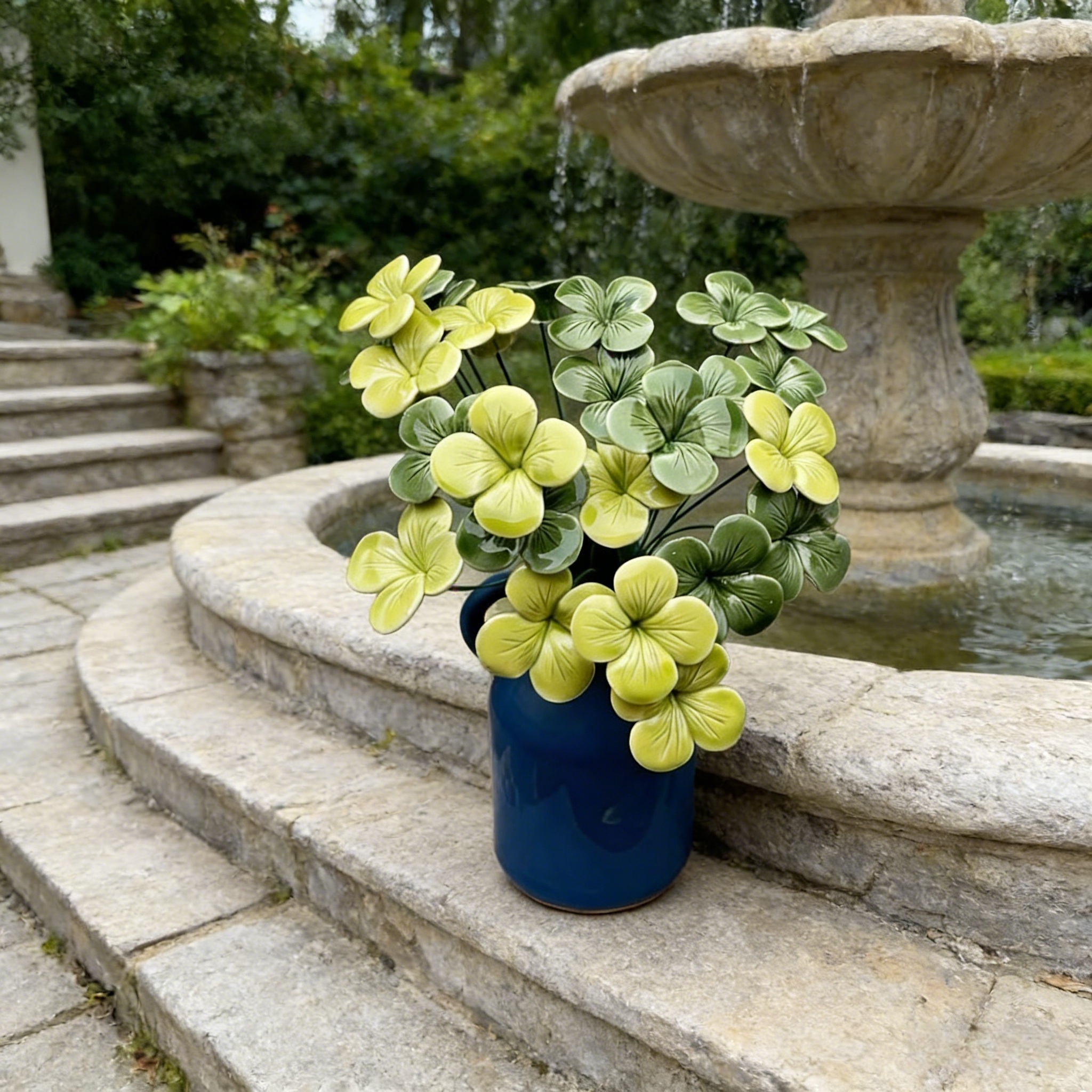 Set 偶发Handcrafted Ceramic Flower Sets