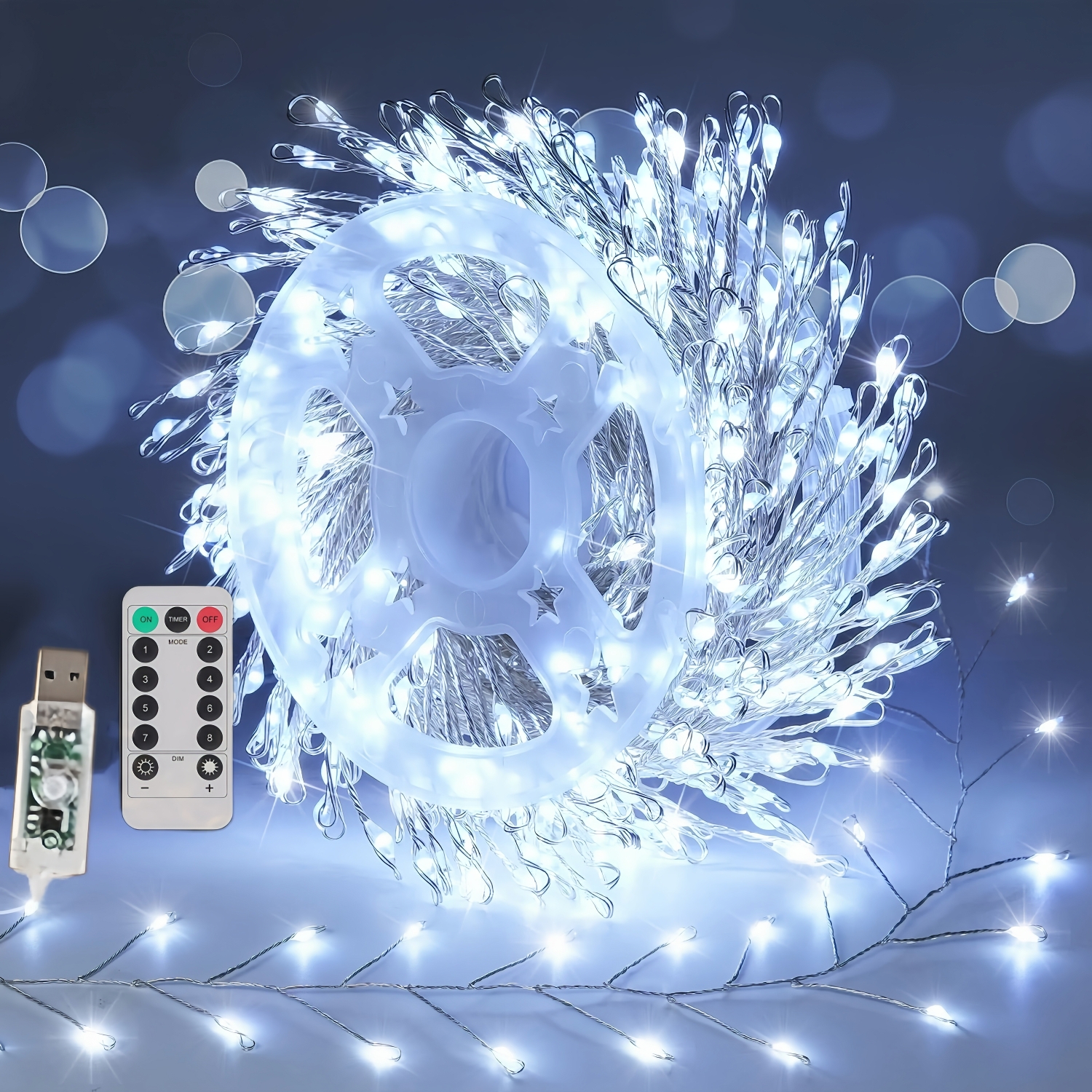 LED Christmas Twinkle Copper Wire Light String