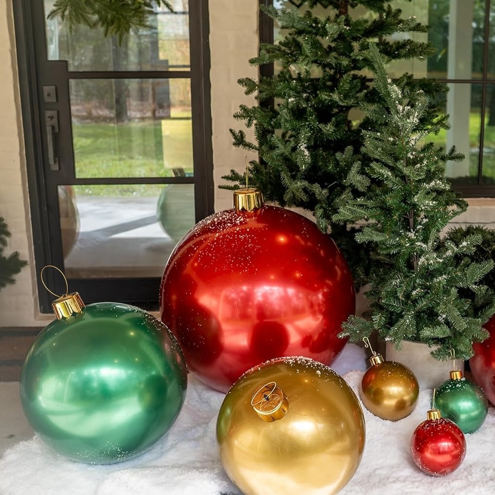 Oversized Inflatable Christmas Ornament Balls