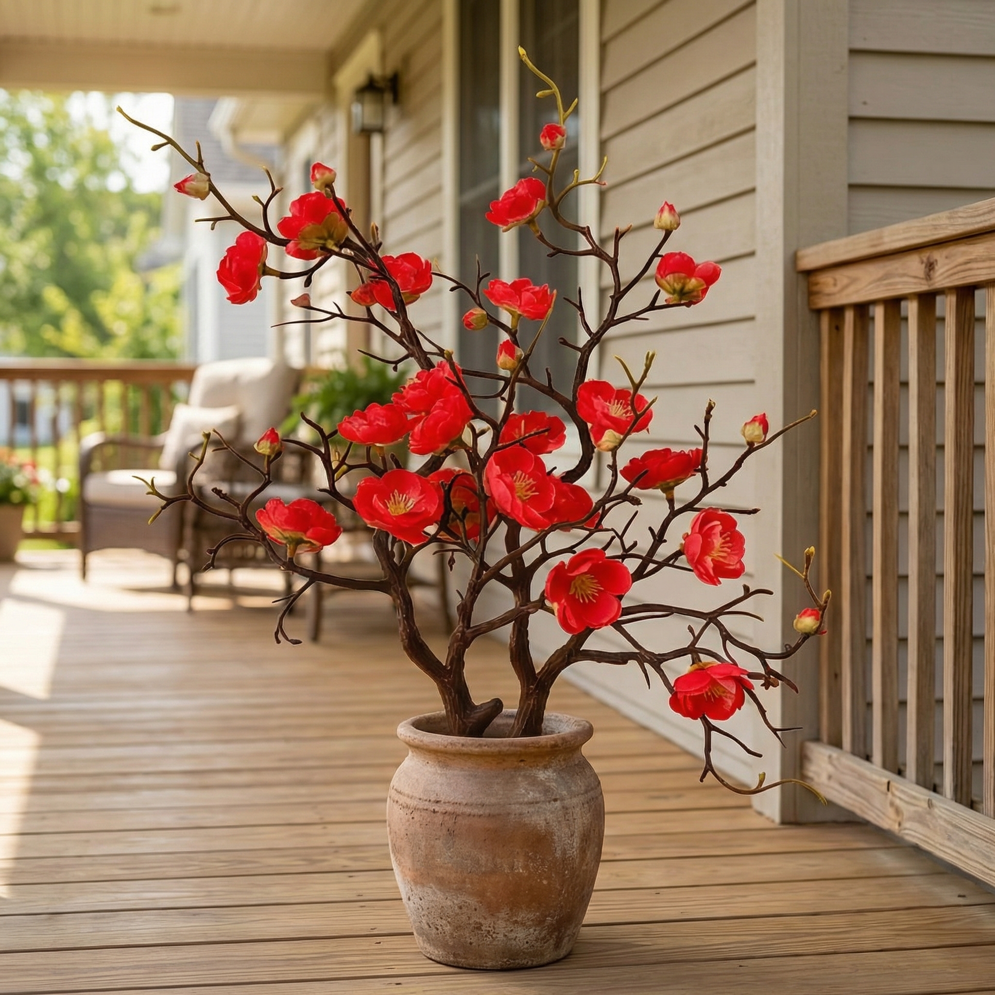 Large Artificial Plum Blossom Branches