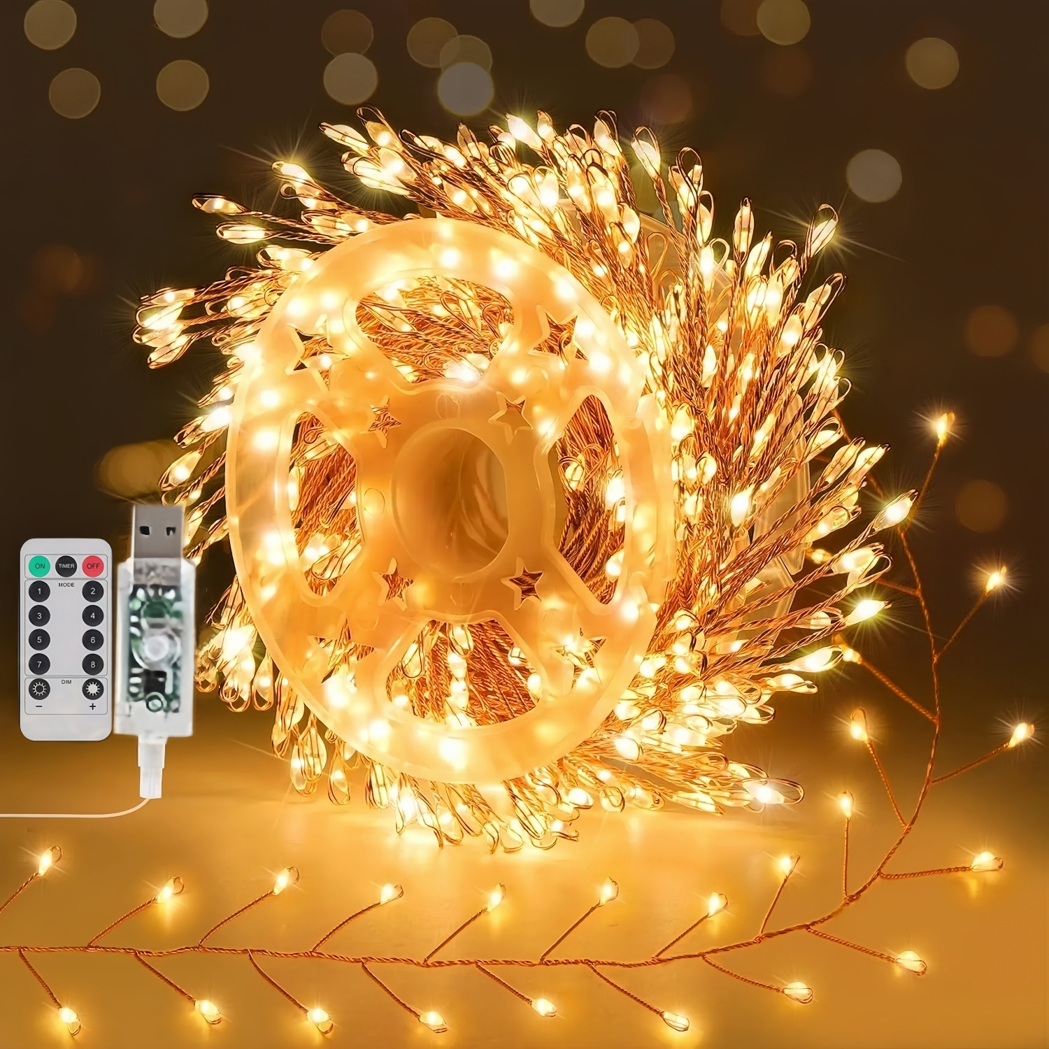 LED Christmas Twinkle Copper Wire Light String