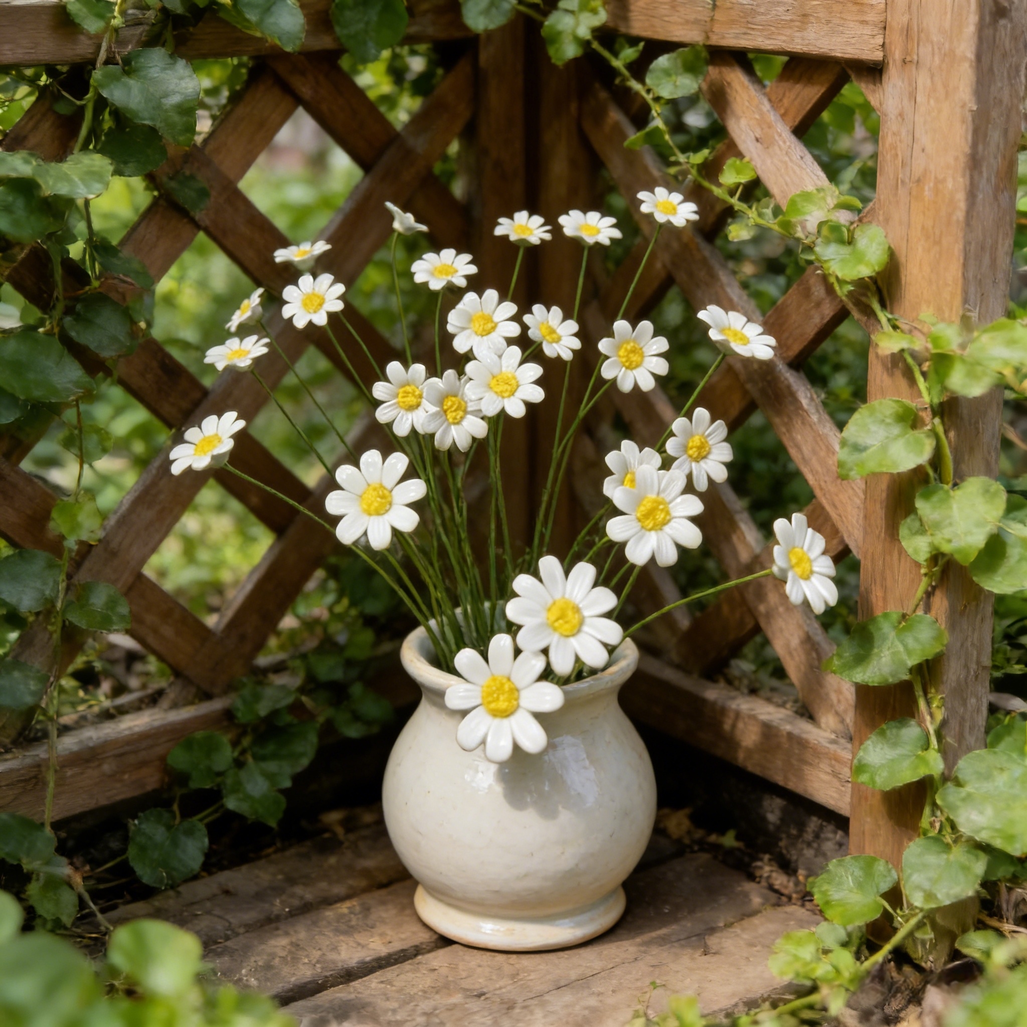 Set 偶发Handcrafted Ceramic Flower Sets