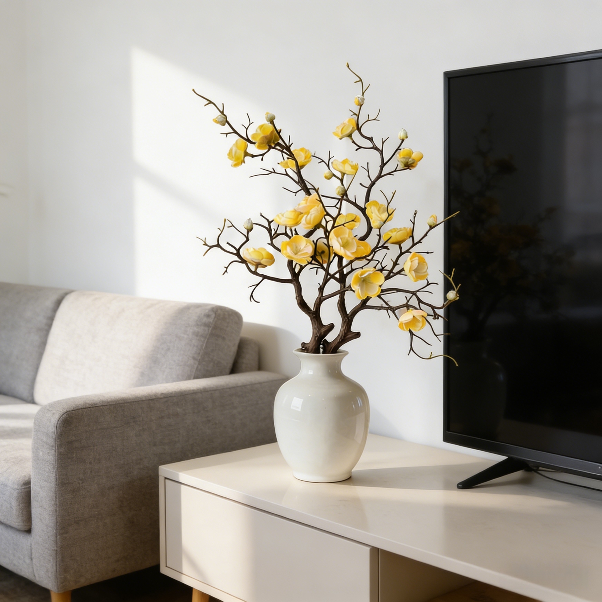 Large Artificial Plum Blossom Branches