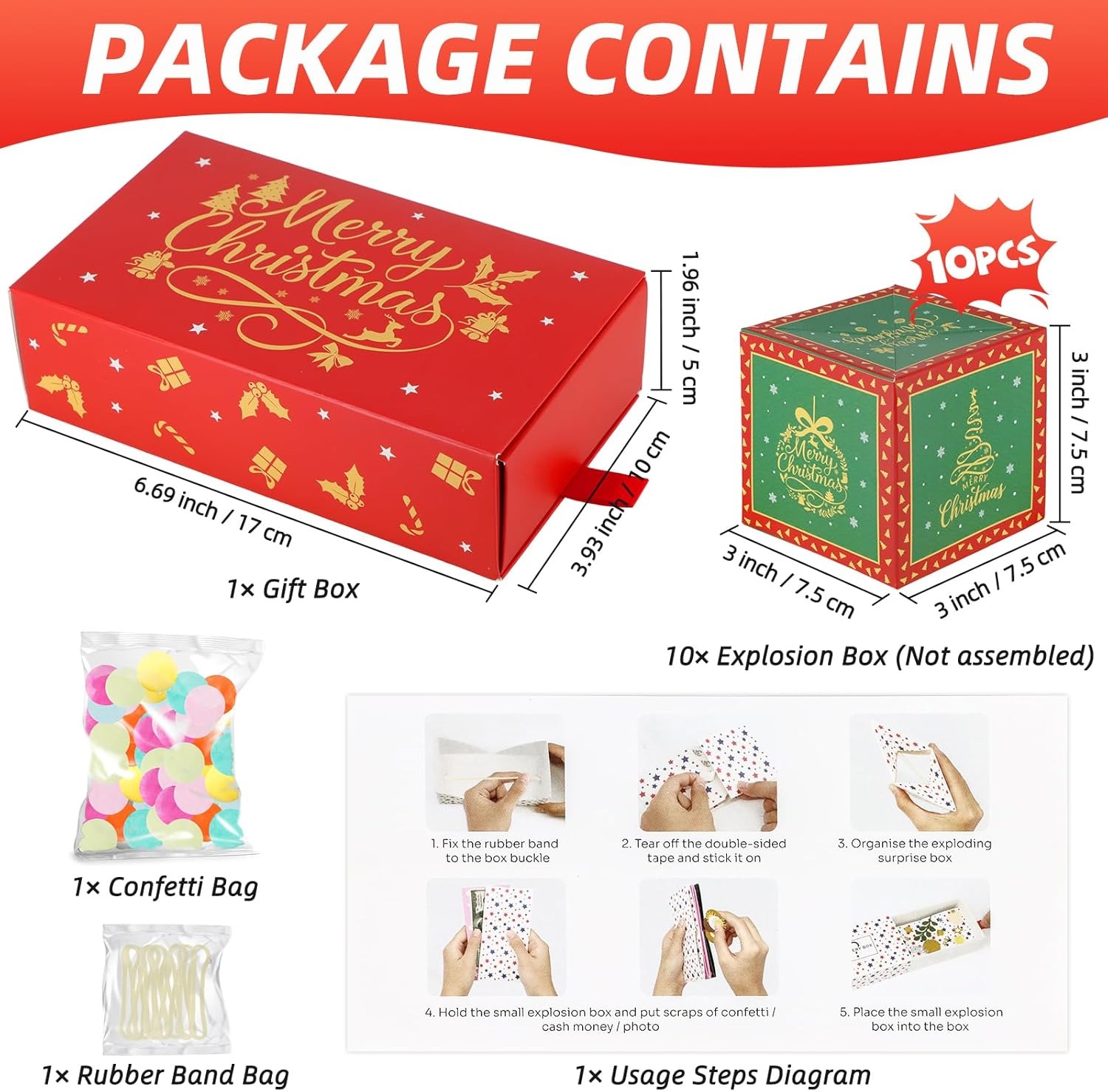 Christmas Surprise Explosion Gift Box