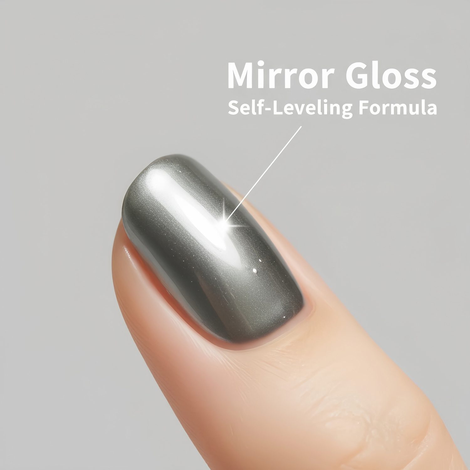 Glamorous Metallic Liquid Chrome Nail Gel Polish