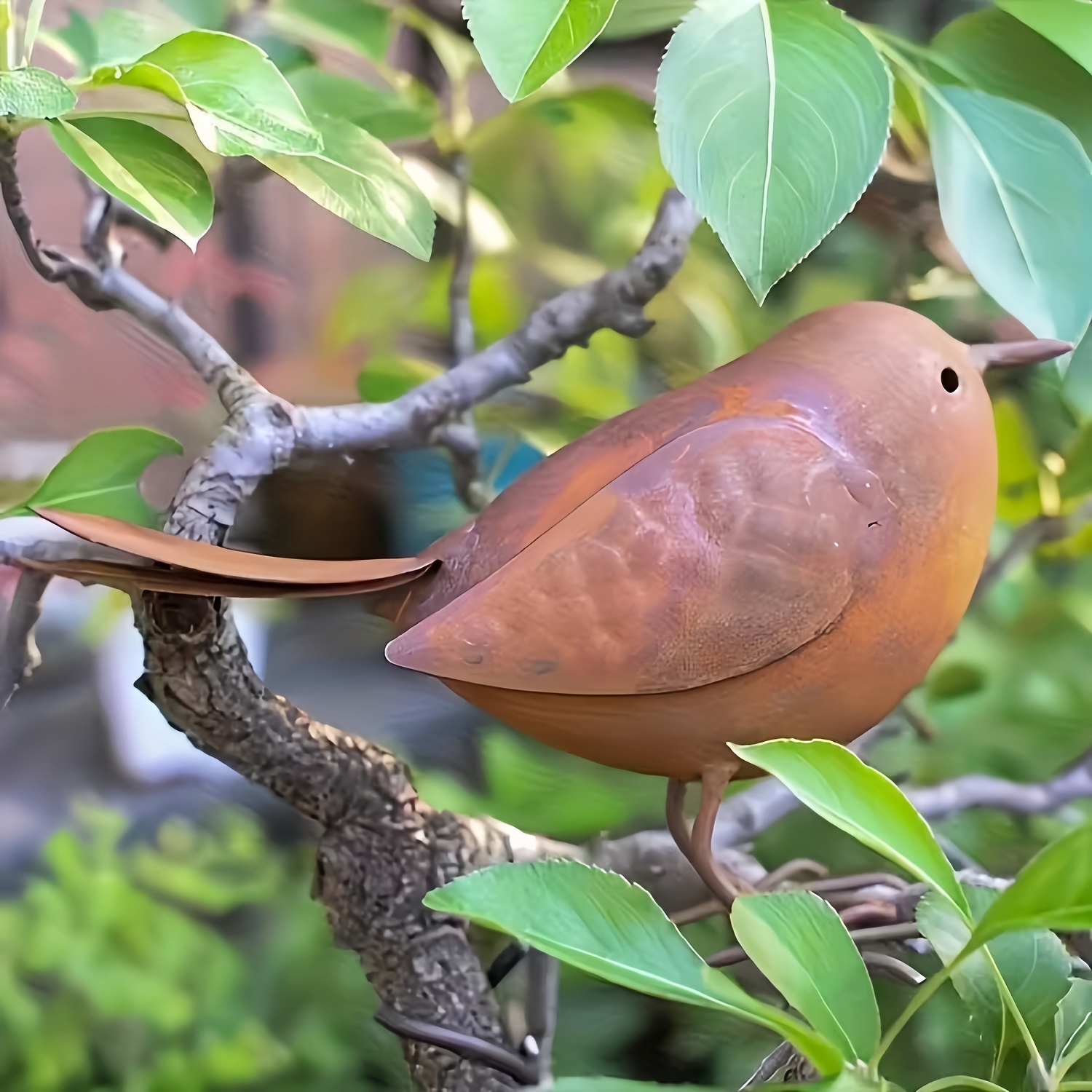 Handcrafted Rustic Metal Bird Garden Decor
