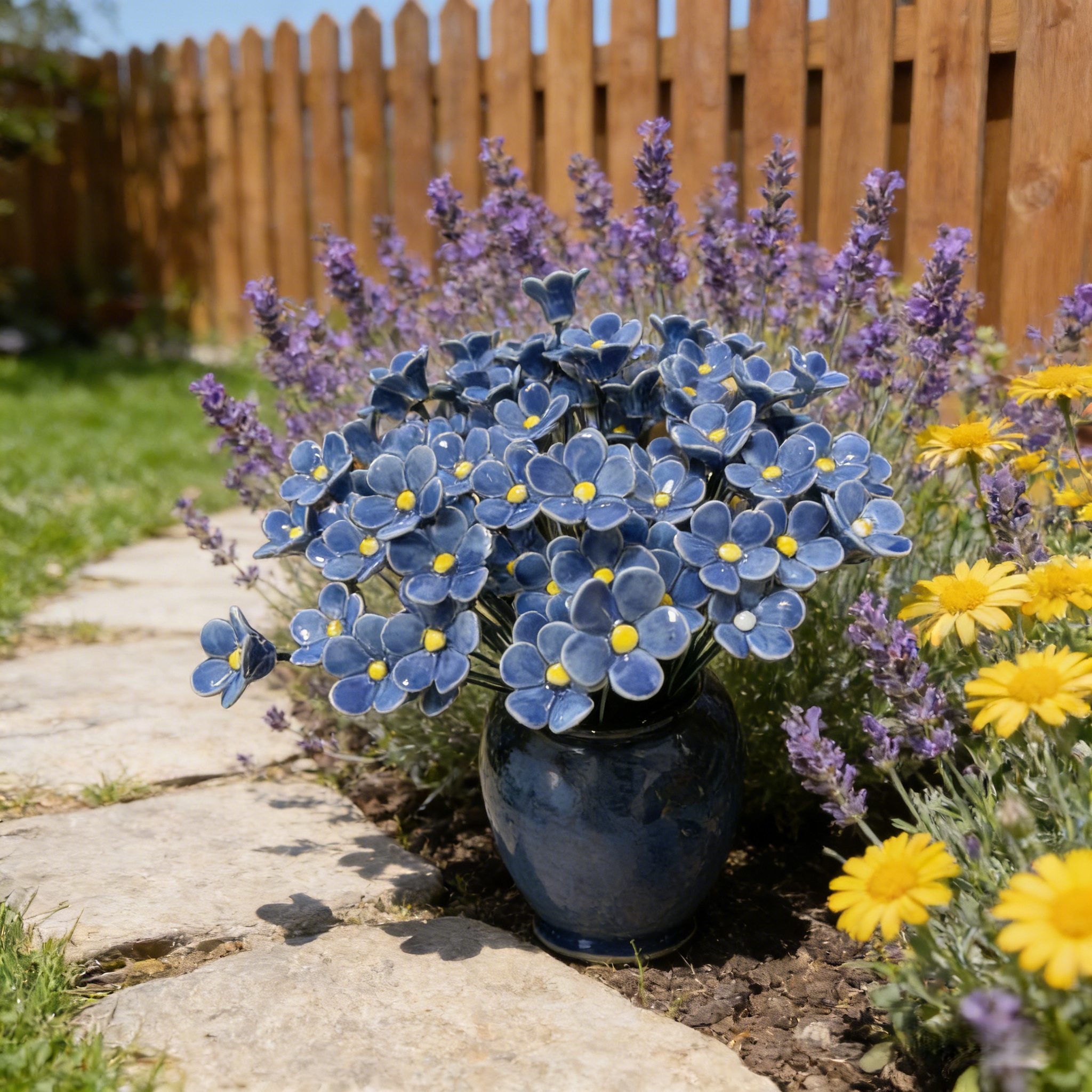 Set 偶发Handcrafted Ceramic Flower Sets