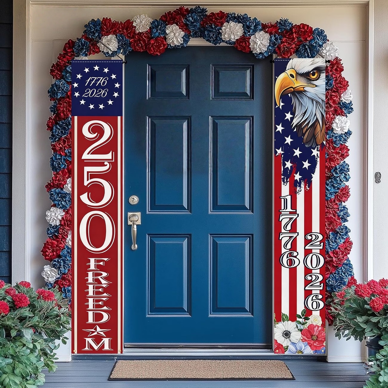 1776–2026 Freedom & Honor Porch Banner Set