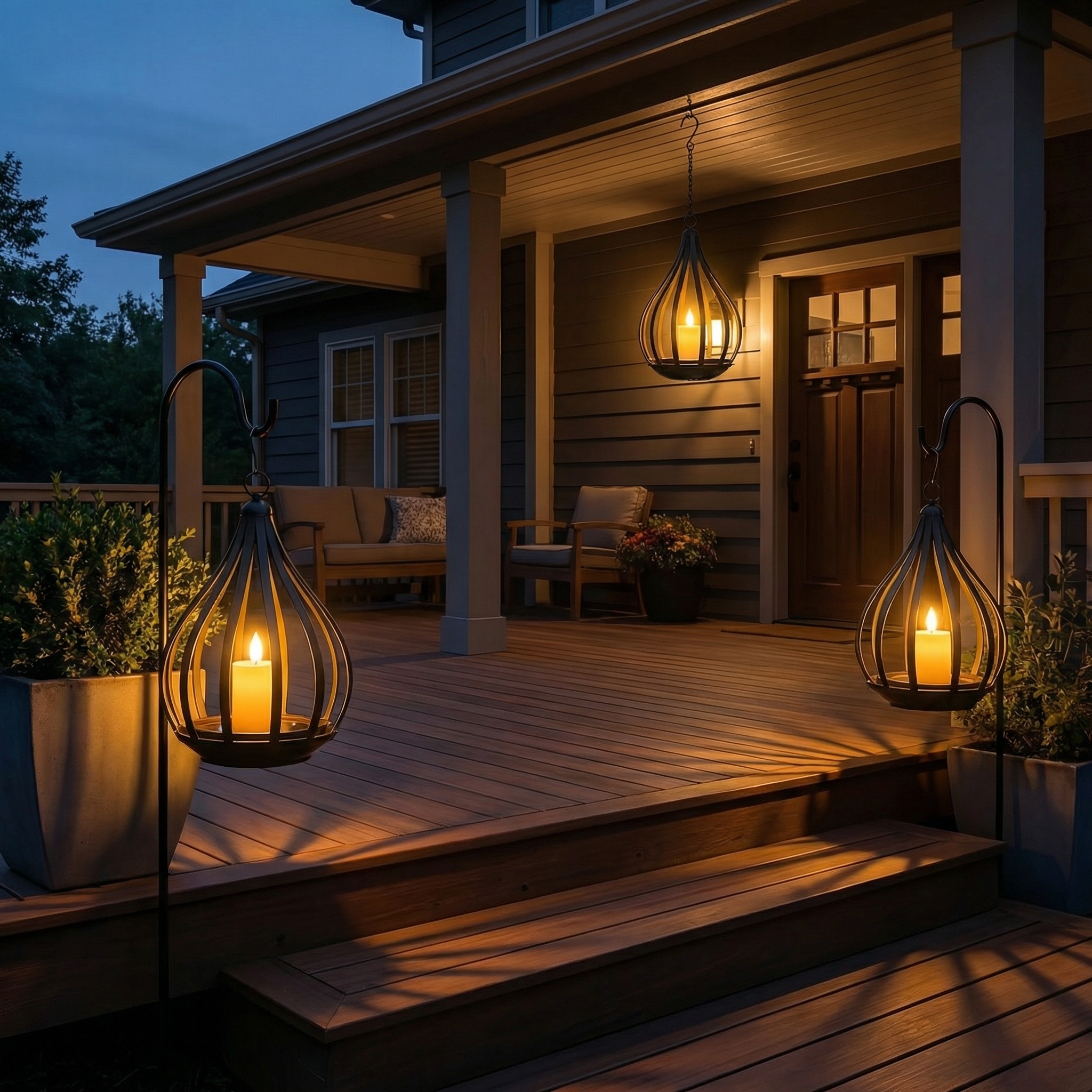 Solar Outdoor Pendant Light